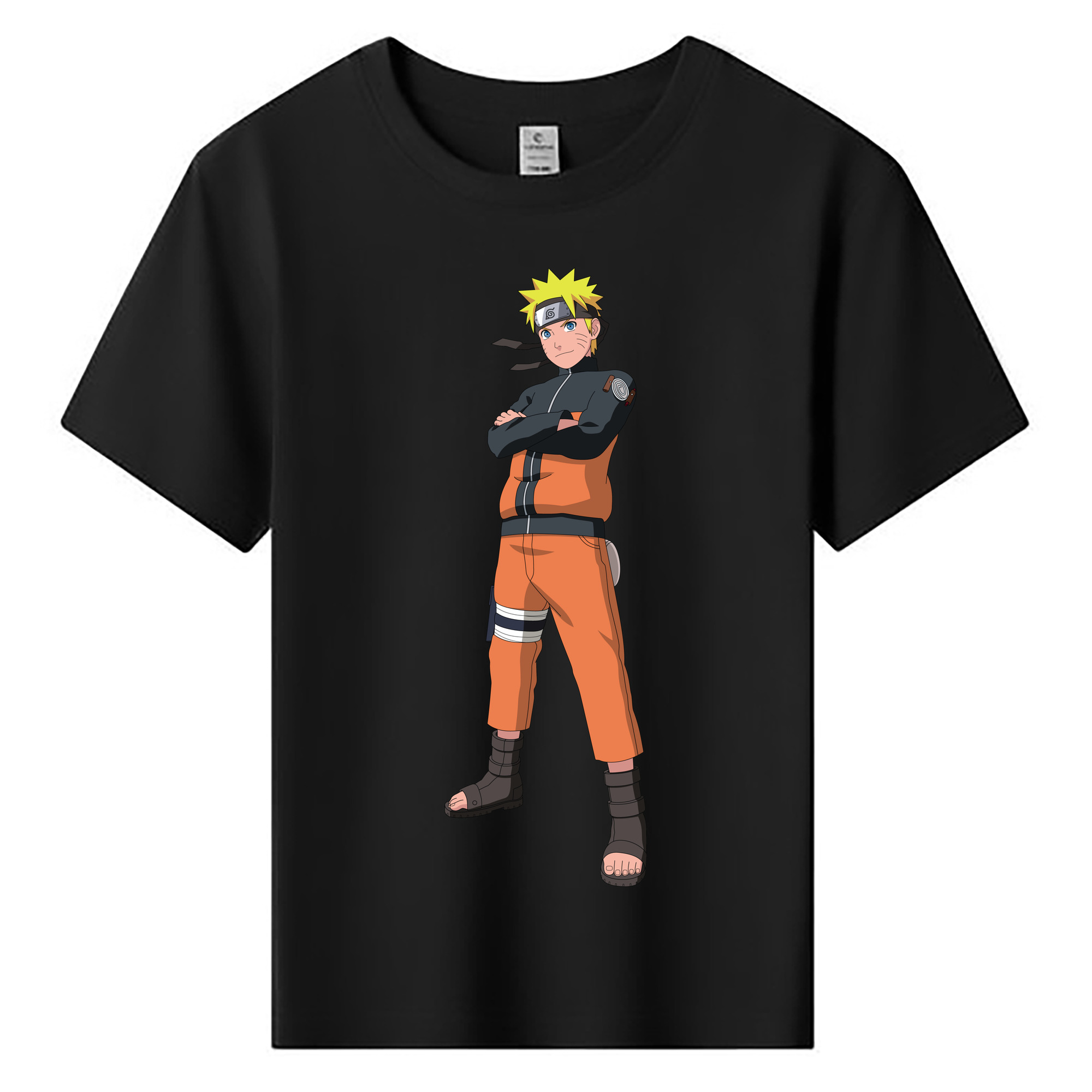 （画像用） NARUTO -ナルト- うずまき ナルト Uzumaki Naruto 綿100％キッズTシャツ（フロントプリント）