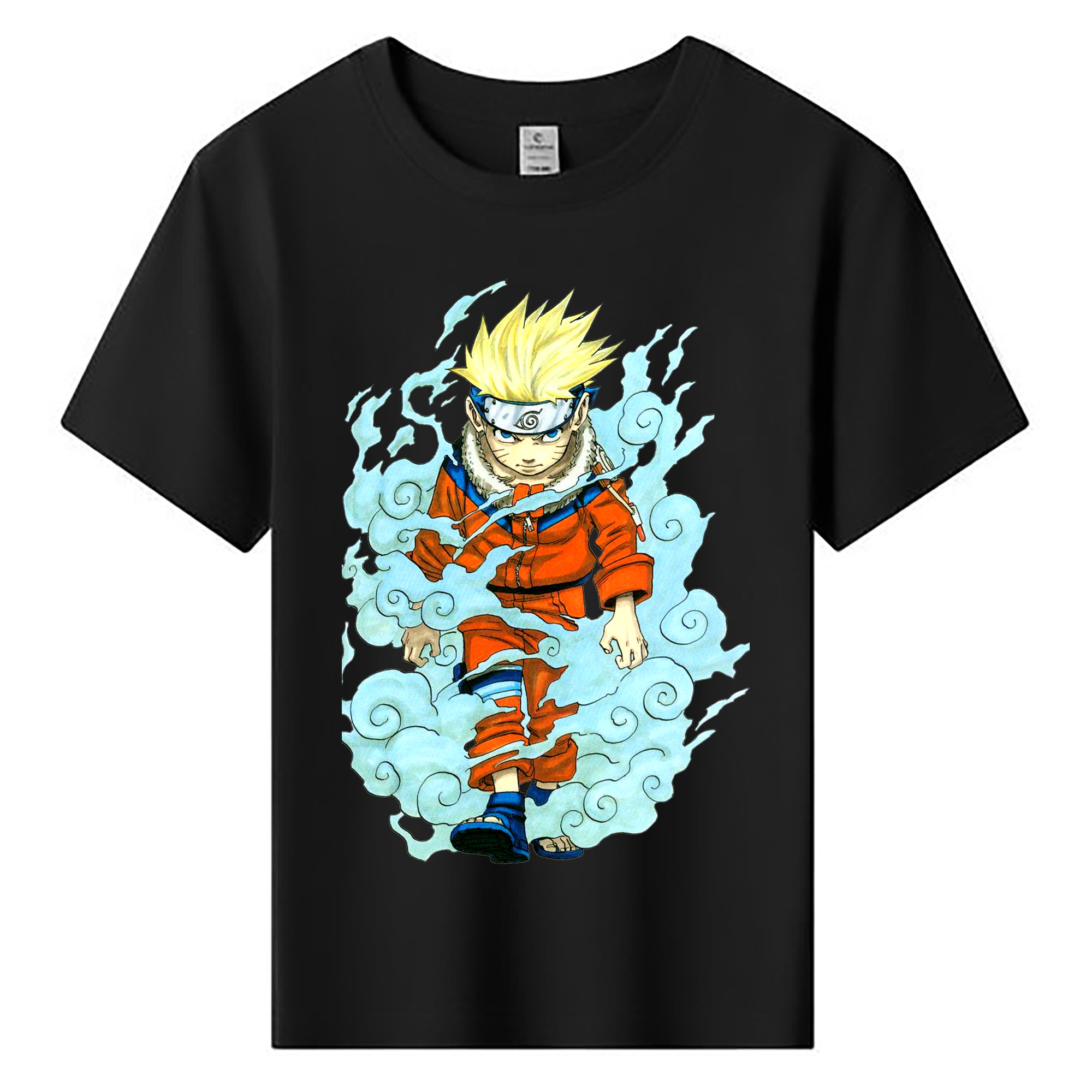 （画像用） NARUTO -ナルト- うずまき ナルト Uzumaki Naruto 綿100％キッズTシャツ（フロントプリント）
