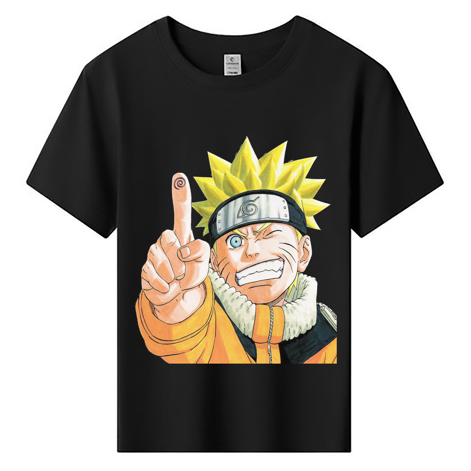 （画像用） NARUTO -ナルト- うずまき ナルト Uzumaki Naruto 綿100％キッズTシャツ（フロントプリント）