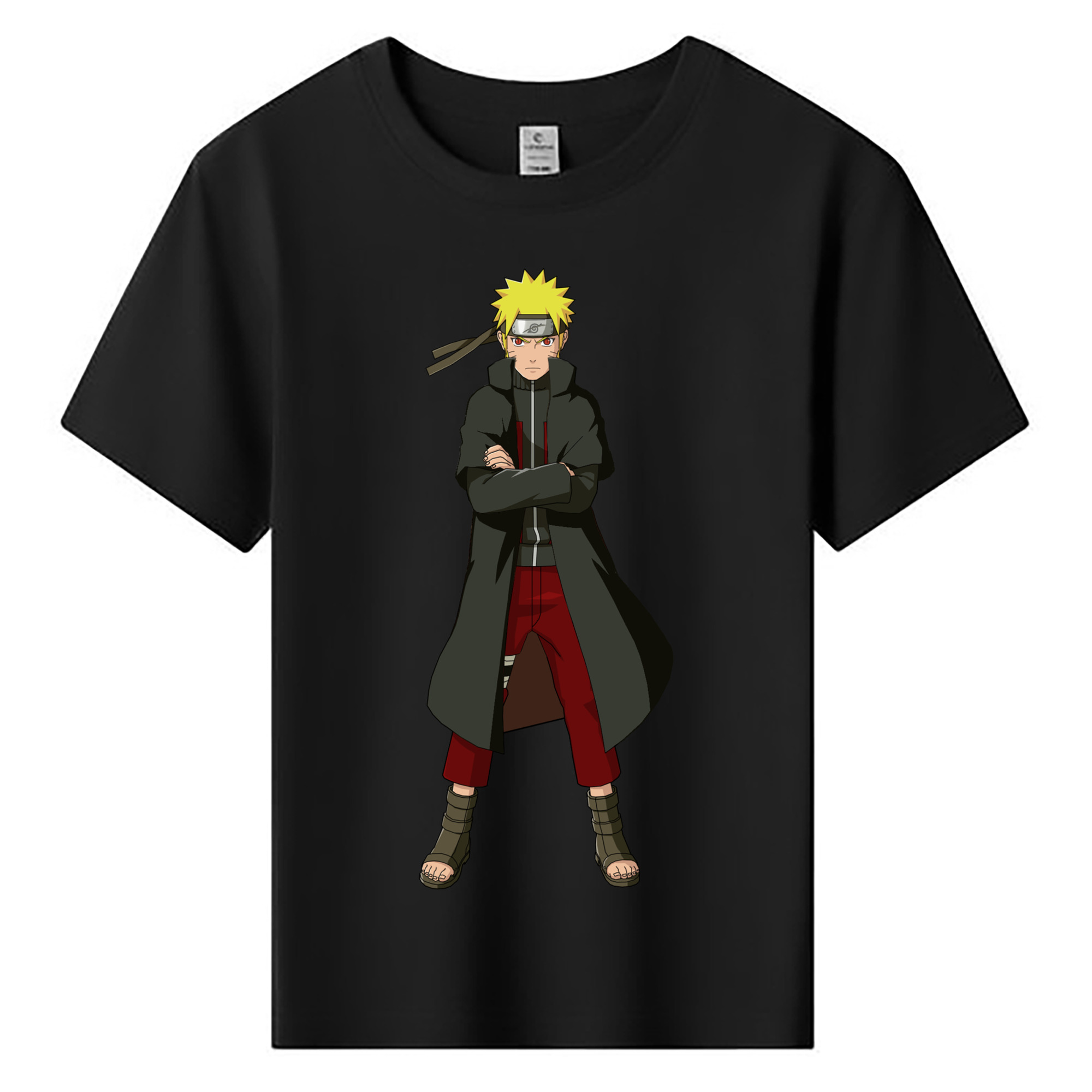 （画像用） NARUTO -ナルト- うずまき ナルト Uzumaki Naruto 綿100％キッズTシャツ（フロントプリント）