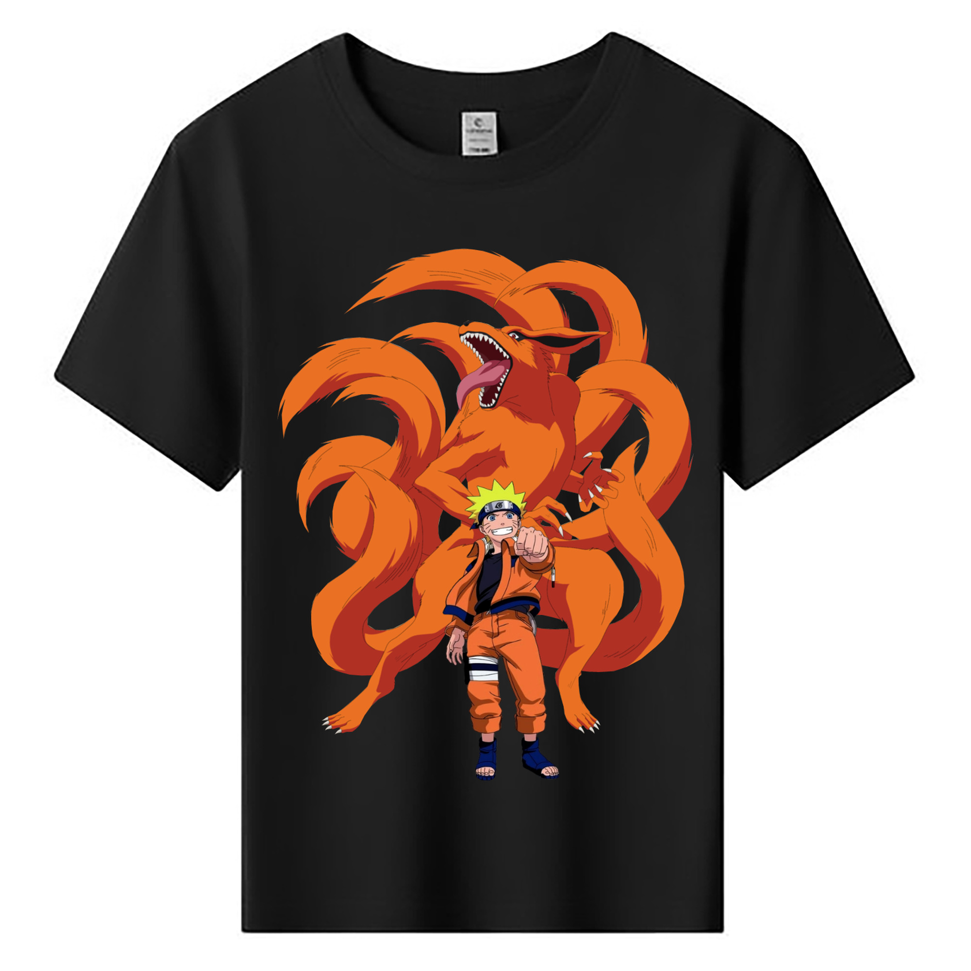 （画像用） NARUTO -ナルト- うずまき ナルト Uzumaki Naruto 綿100％キッズTシャツ（フロントプリント）