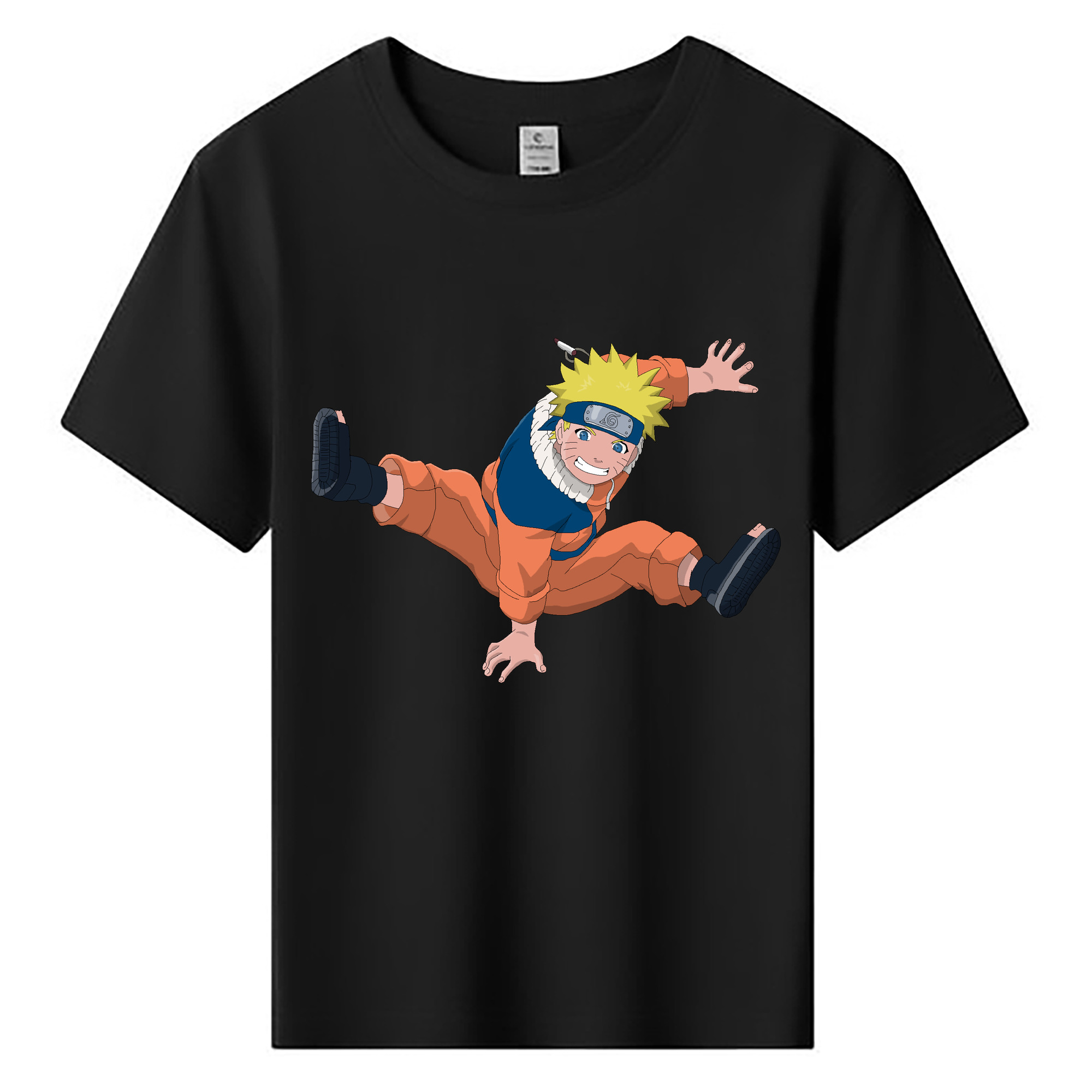 （画像用） NARUTO -ナルト- うずまき ナルト Uzumaki Naruto 綿100％キッズTシャツ（フロントプリント）