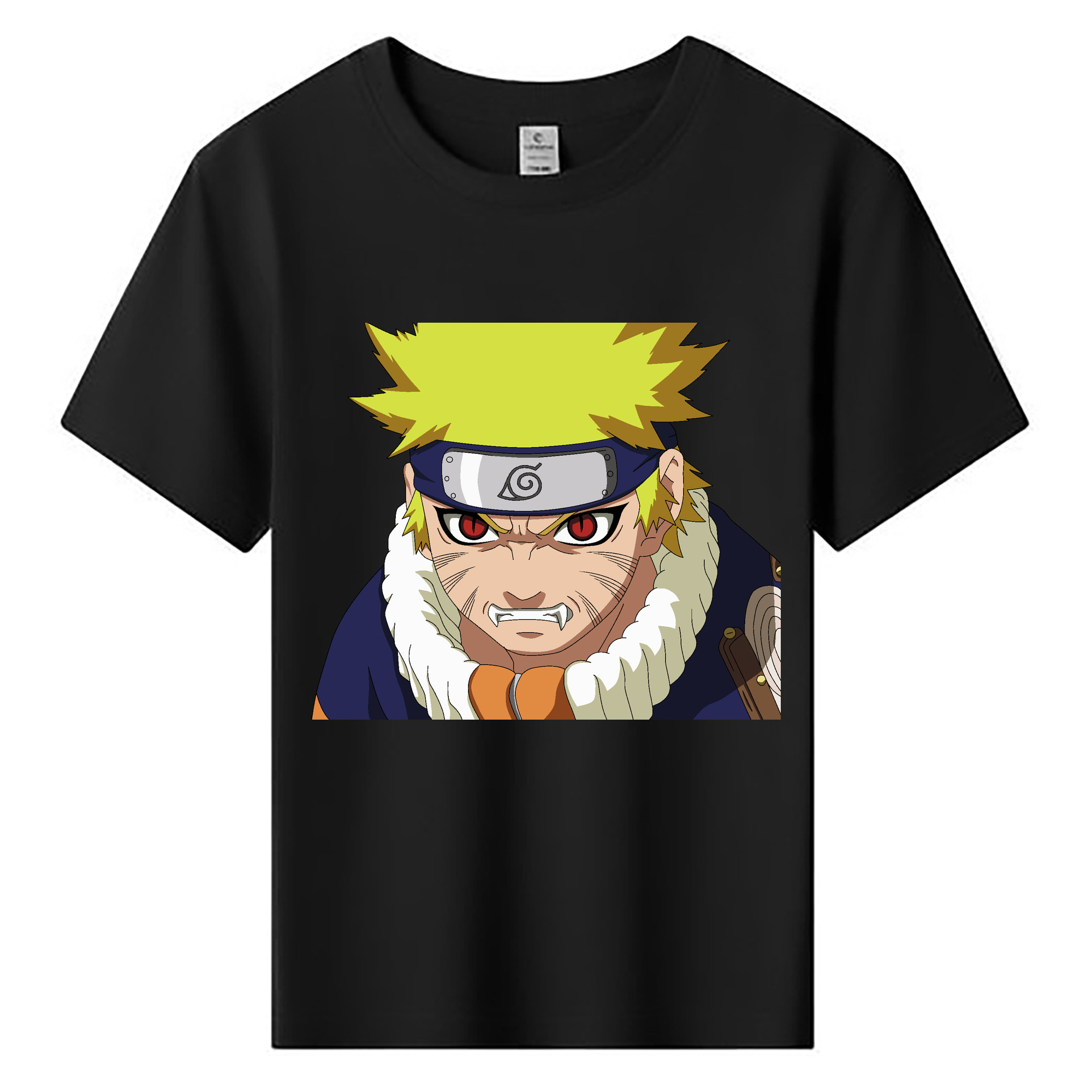 （画像用） NARUTO -ナルト- うずまき ナルト Uzumaki Naruto 綿100％キッズTシャツ（フロントプリント）