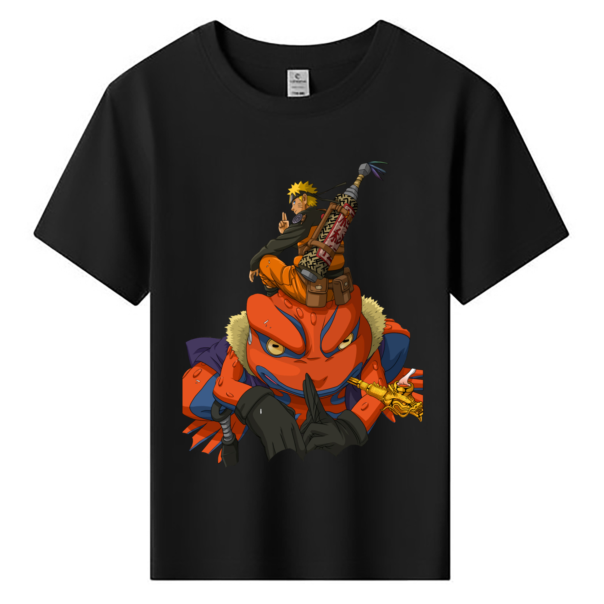 （画像用） NARUTO -ナルト- うずまき ナルト Uzumaki Naruto 綿100％キッズTシャツ（フロントプリント）