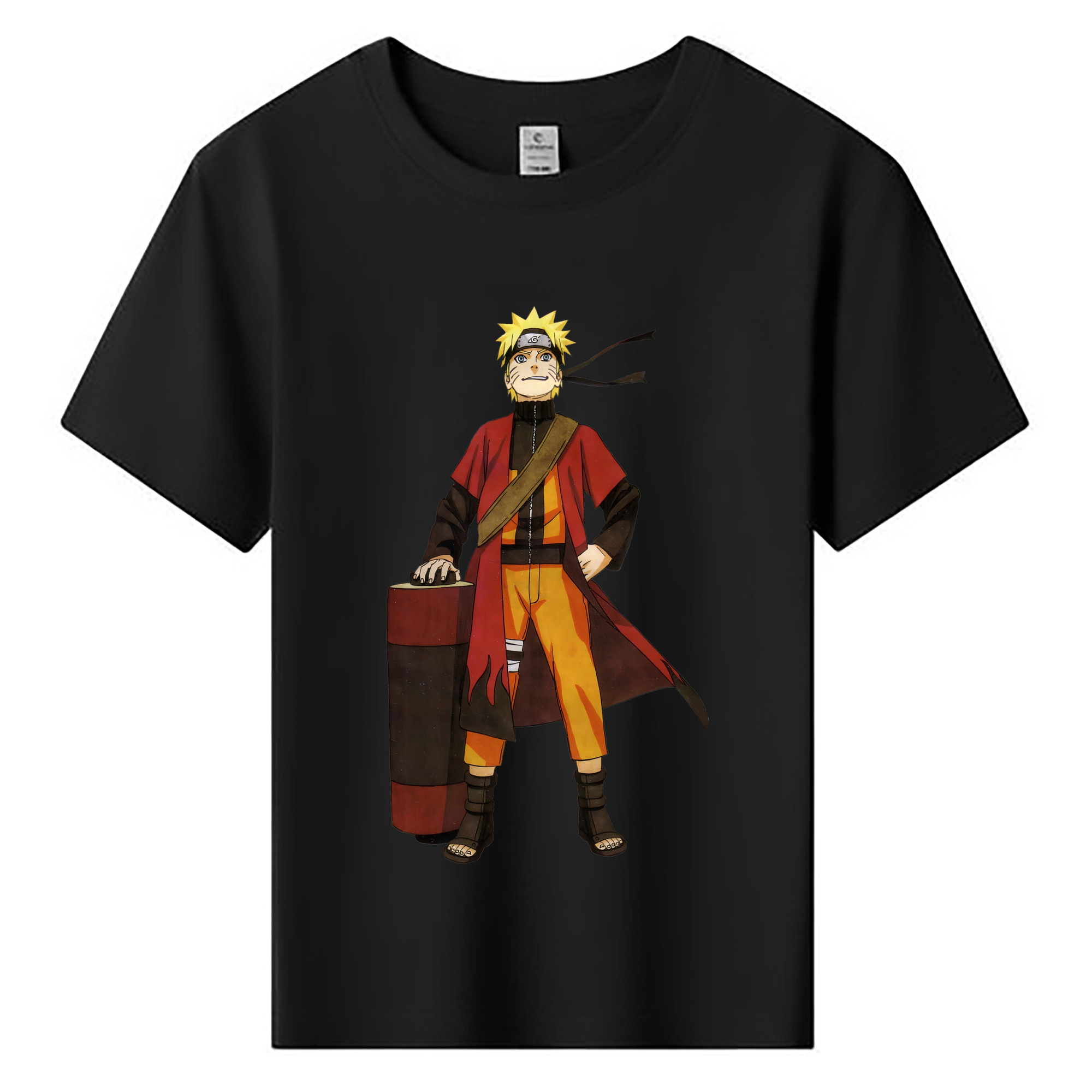 （画像用） NARUTO -ナルト- うずまき ナルト Uzumaki Naruto 綿100％キッズTシャツ（フロントプリント）