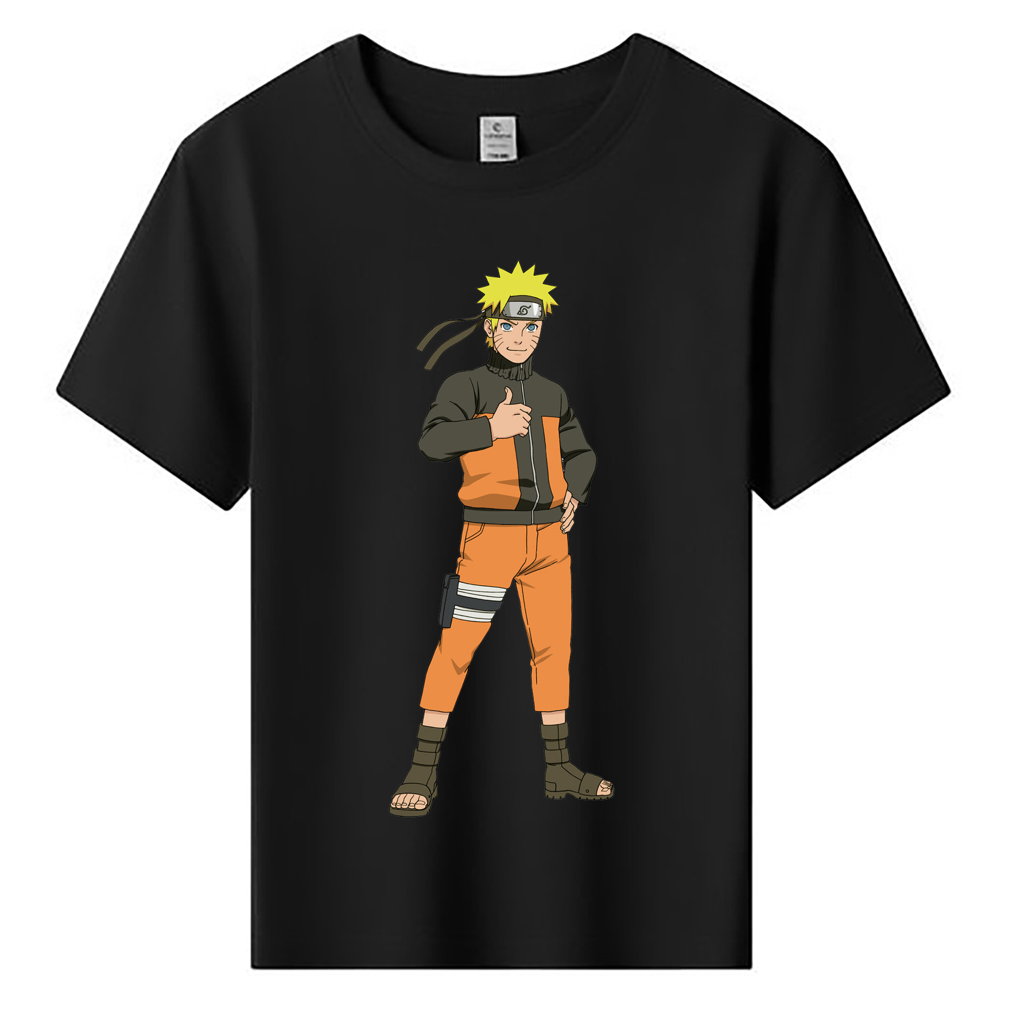 （画像用） NARUTO -ナルト- うずまき ナルト Uzumaki Naruto 綿100％キッズTシャツ（フロントプリント）