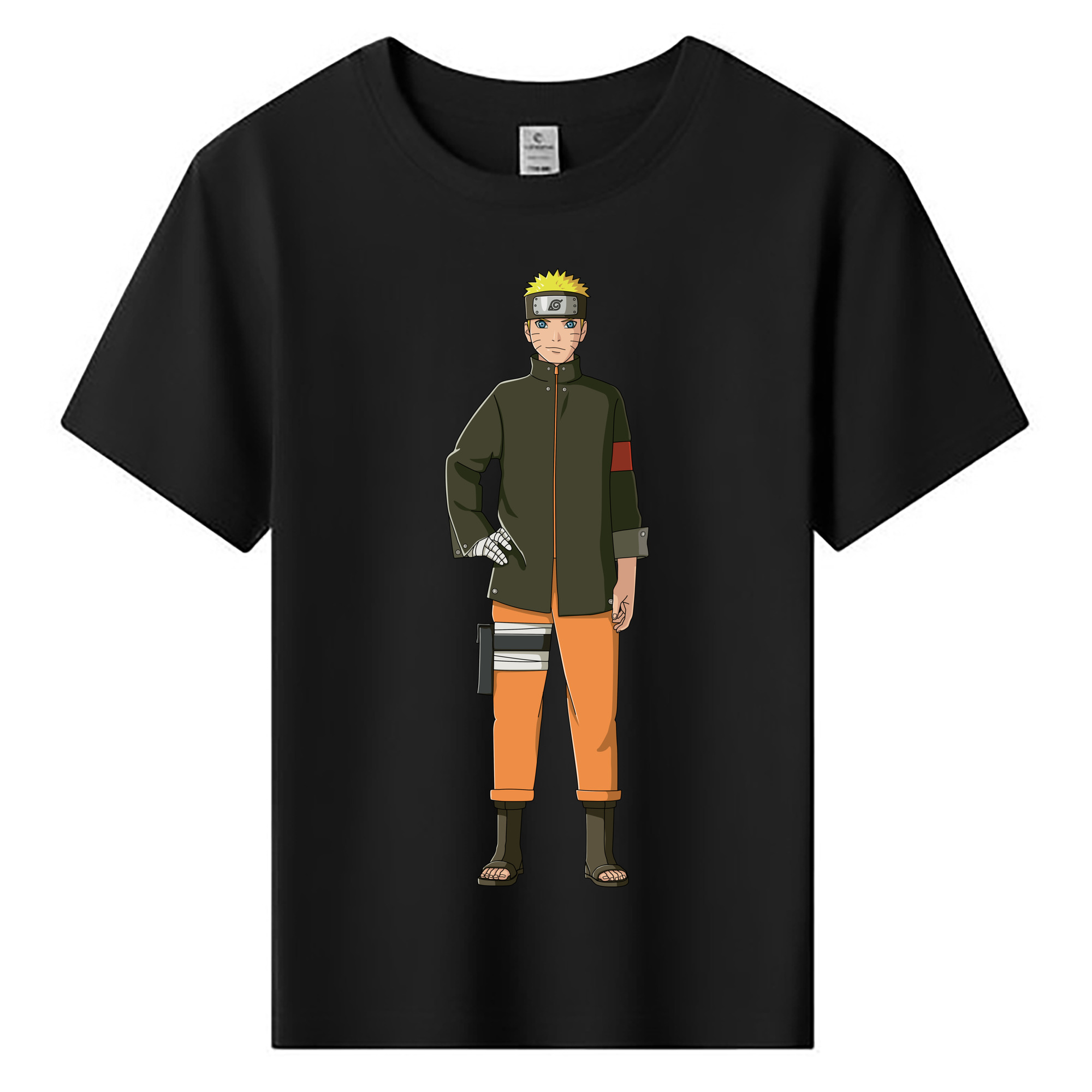（画像用） NARUTO -ナルト- うずまき ナルト Uzumaki Naruto 綿100％キッズTシャツ（フロントプリント）