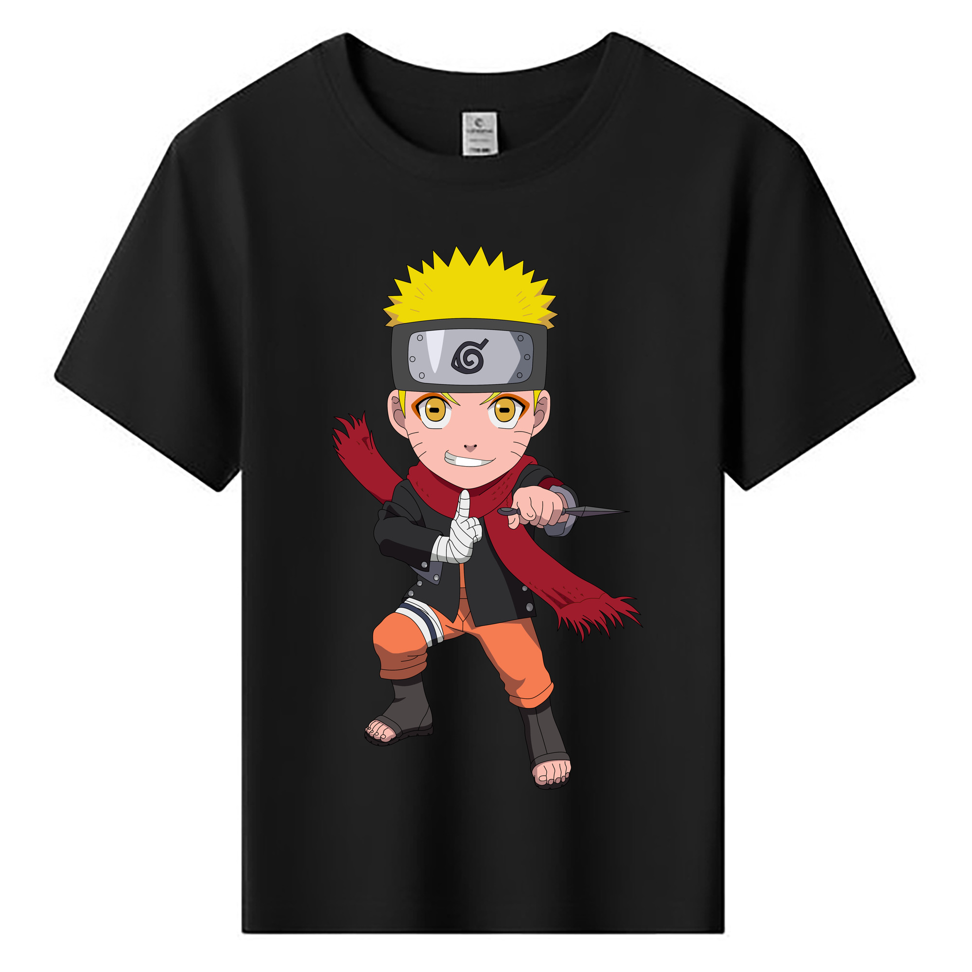 （画像用） NARUTO -ナルト- うずまき ナルト Uzumaki Naruto 綿100％キッズTシャツ（フロントプリント）