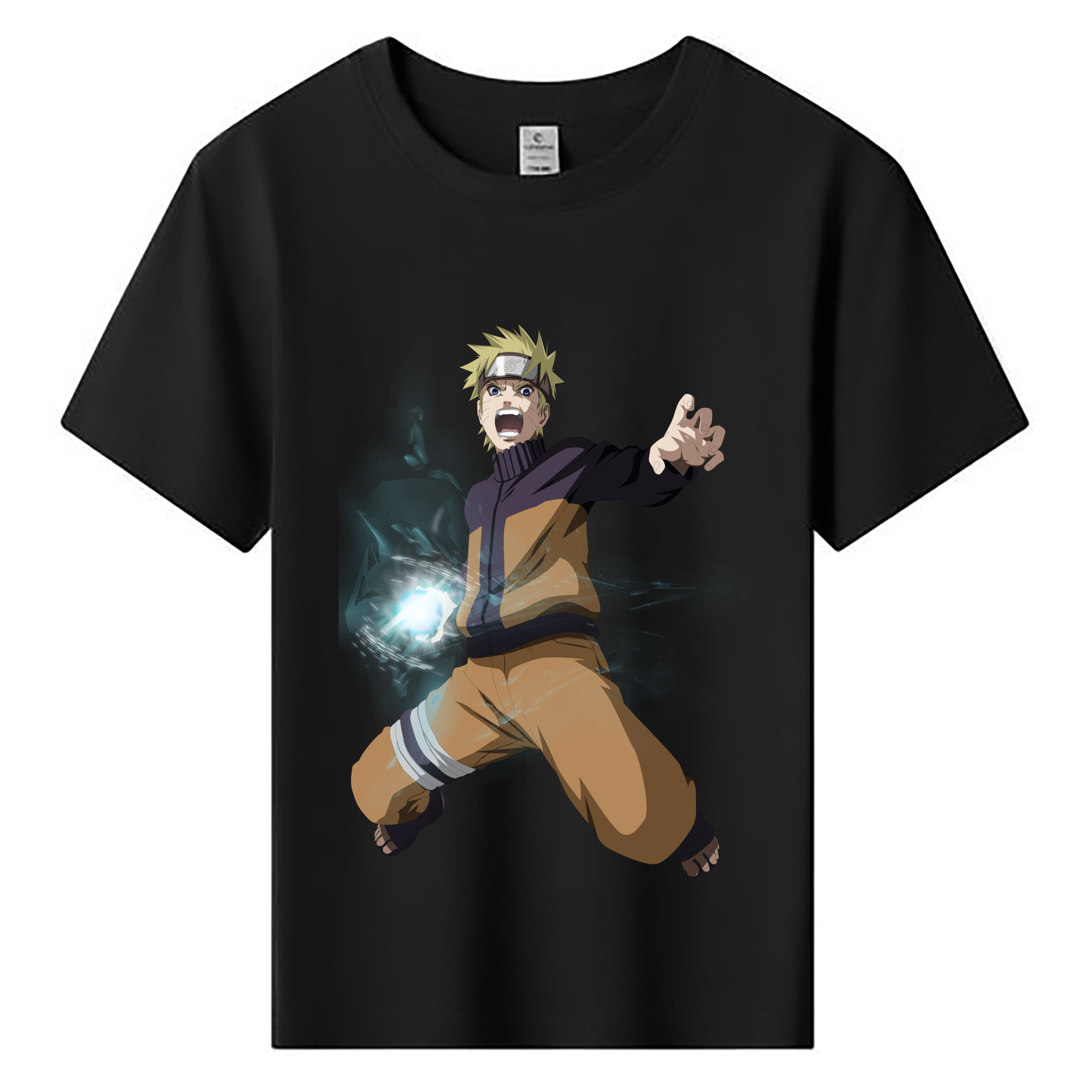 （画像用） NARUTO -ナルト- うずまき ナルト Uzumaki Naruto 綿100％キッズTシャツ（フロントプリント）
