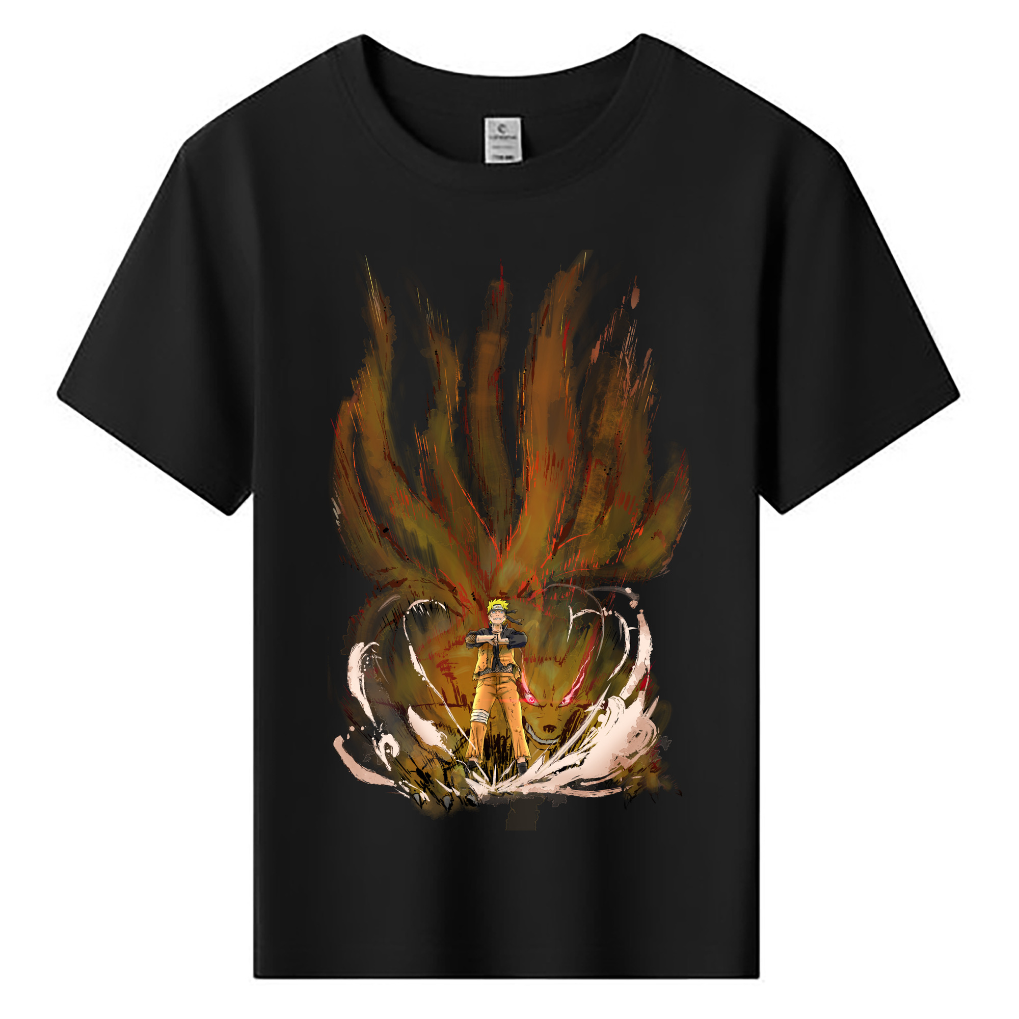 （画像用） NARUTO -ナルト- うずまき ナルト Uzumaki Naruto 綿100％キッズTシャツ（フロントプリント）