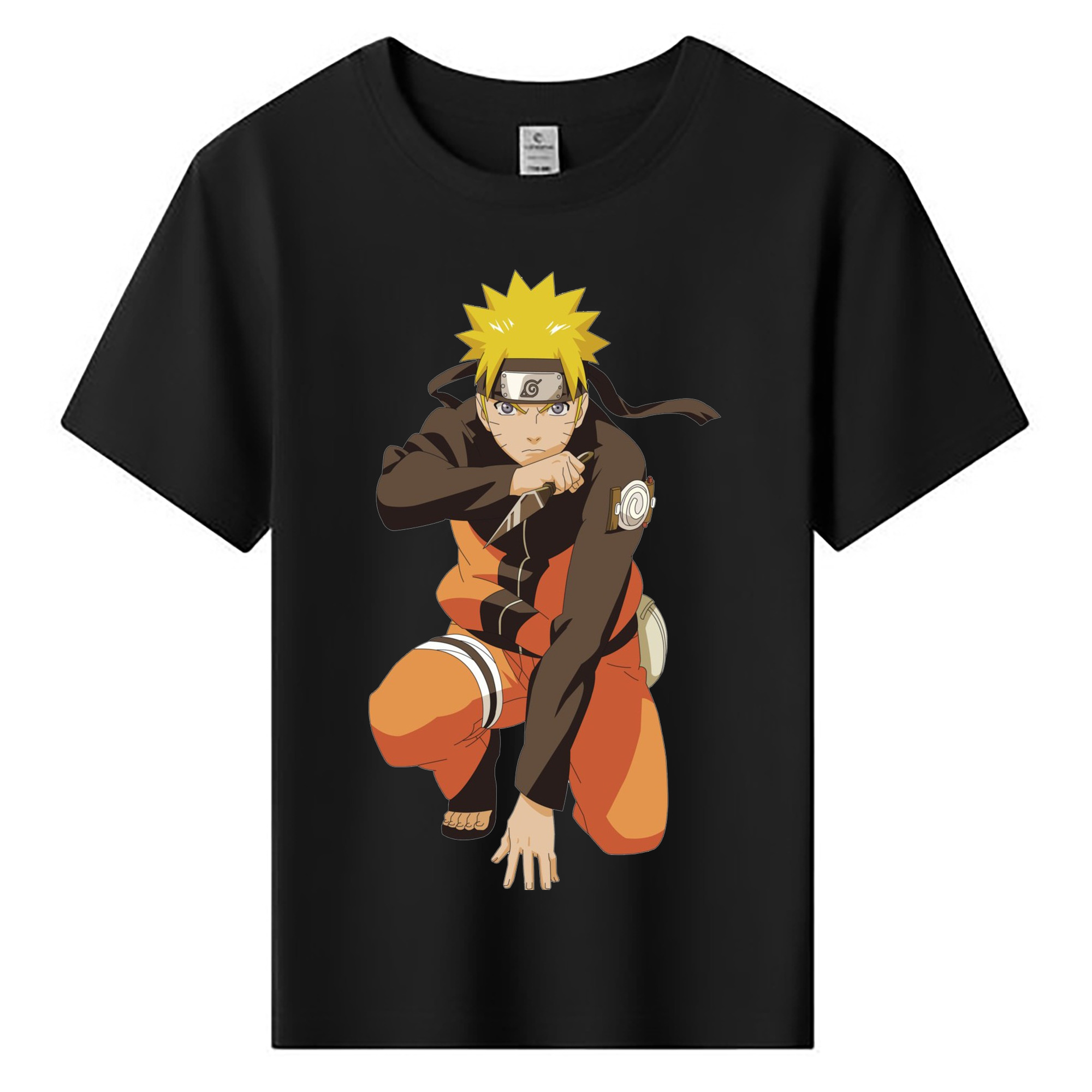 （画像用） NARUTO -ナルト- うずまき ナルト Uzumaki Naruto 綿100％キッズTシャツ（フロントプリント）