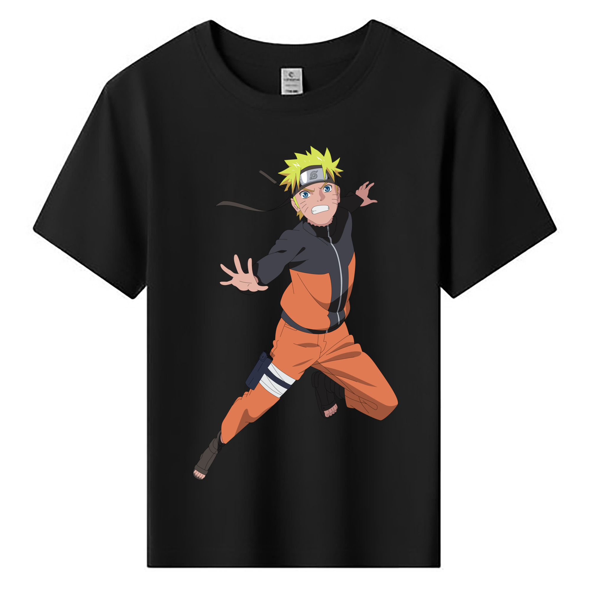 （画像用） NARUTO -ナルト- うずまき ナルト Uzumaki Naruto 綿100％キッズTシャツ（フロントプリント）