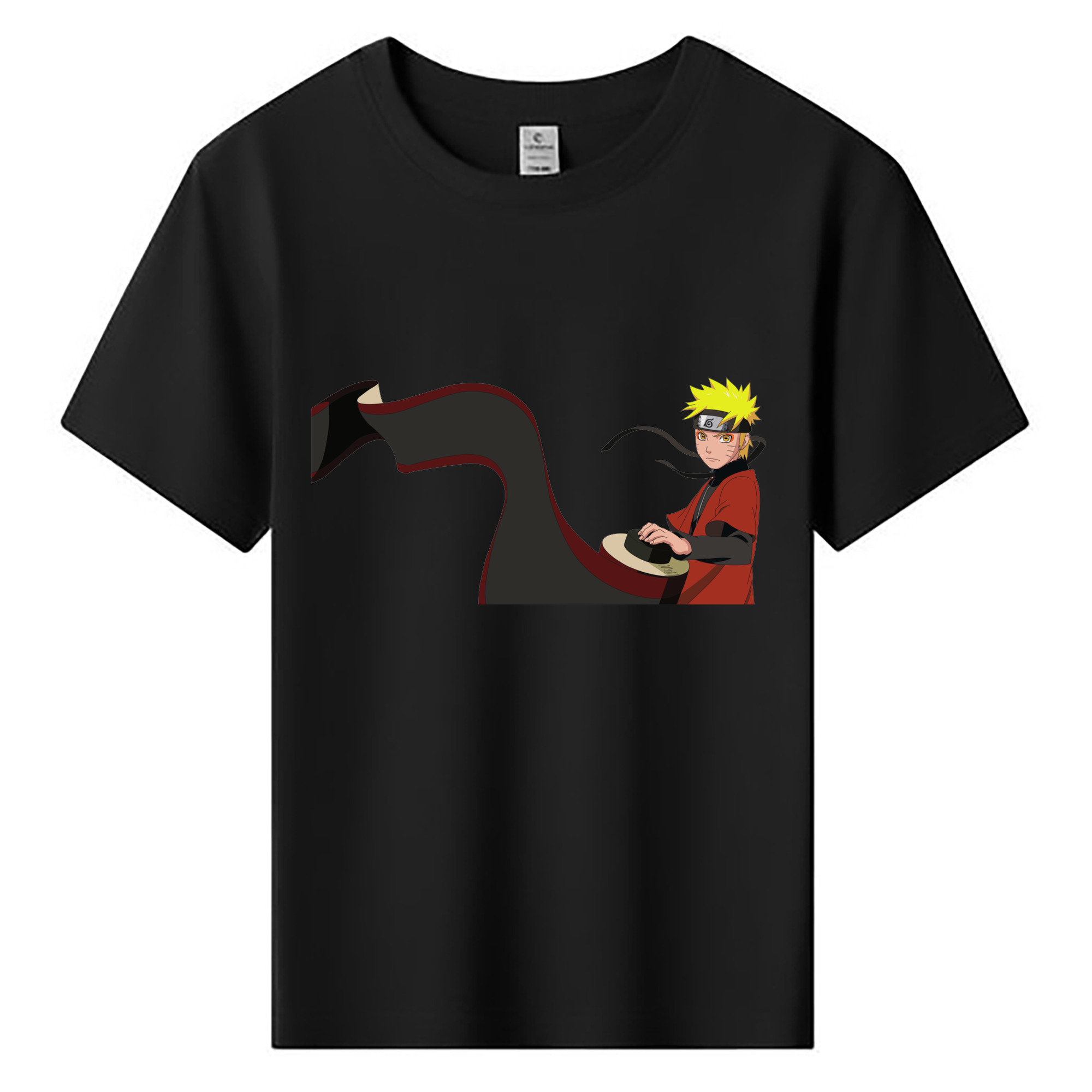 （画像用） NARUTO -ナルト- うずまき ナルト Uzumaki Naruto 綿100％キッズTシャツ（フロントプリント）