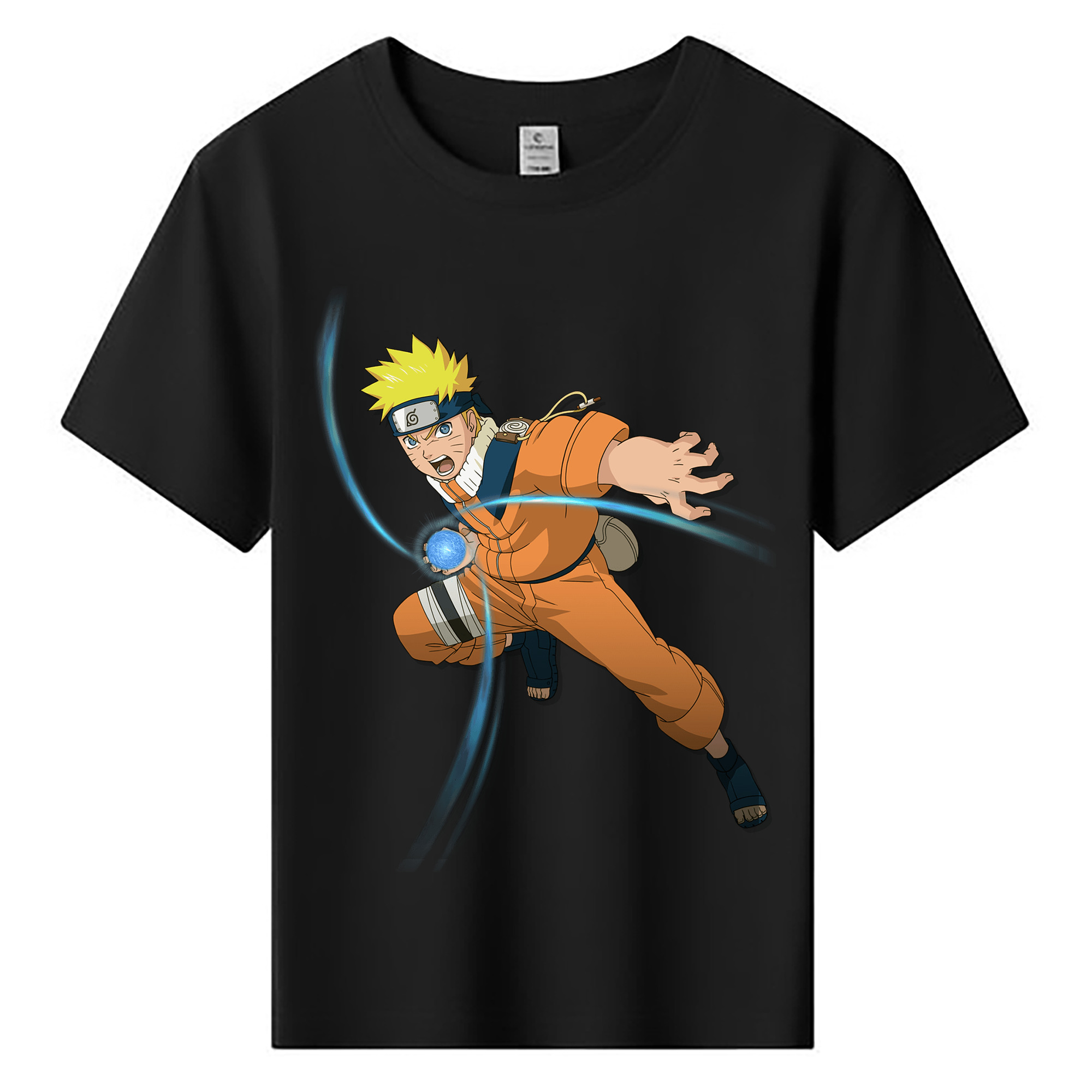 （画像用） NARUTO -ナルト- うずまき ナルト Uzumaki Naruto 綿100％キッズTシャツ（フロントプリント）