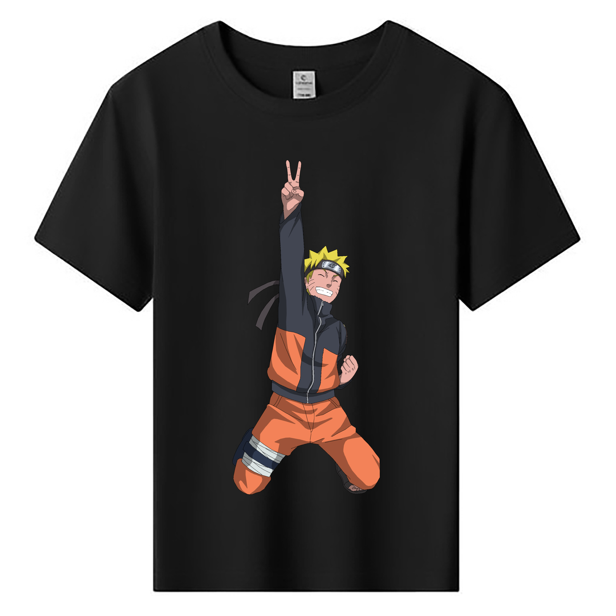 （画像用） NARUTO -ナルト- うずまき ナルト Uzumaki Naruto 綿100％キッズTシャツ（フロントプリント）