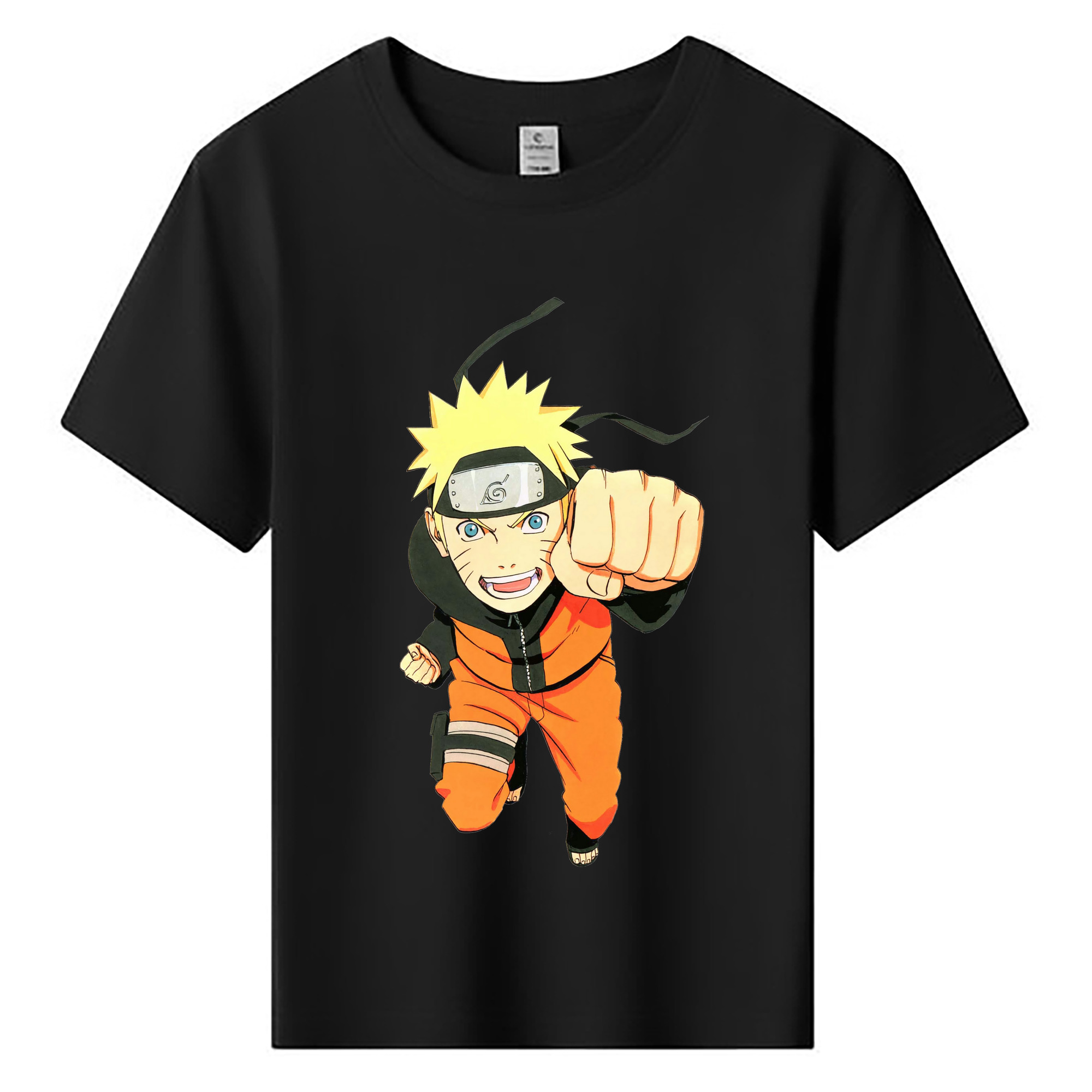 （画像用） NARUTO -ナルト- うずまき ナルト Uzumaki Naruto 綿100％キッズTシャツ（フロントプリント）