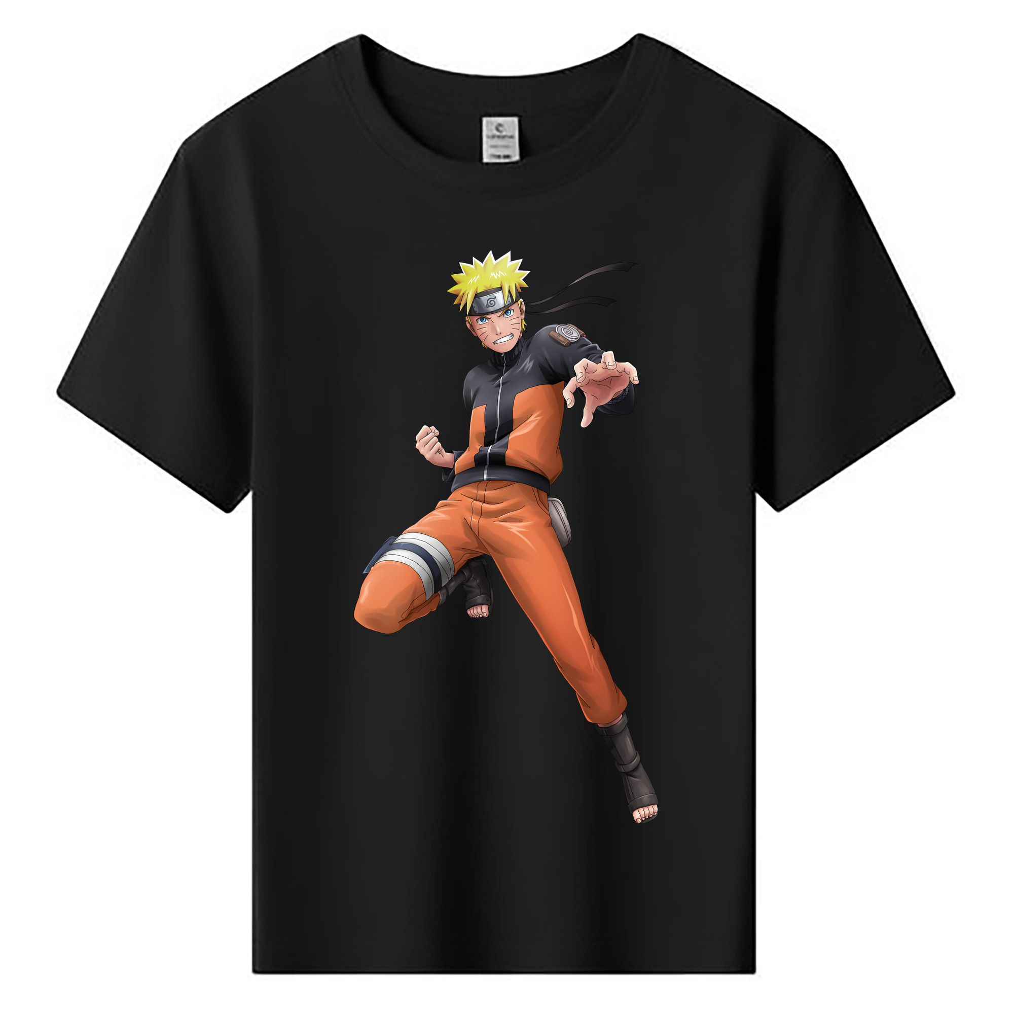 （画像用） NARUTO -ナルト- うずまき ナルト Uzumaki Naruto 綿100％キッズTシャツ（フロントプリント）