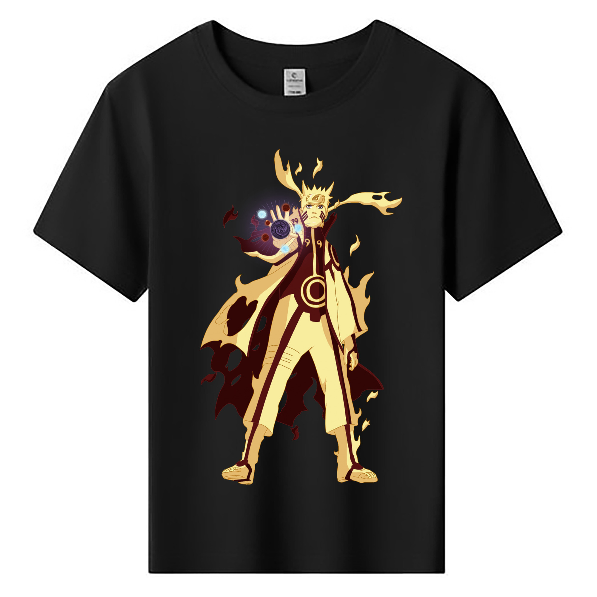 （画像用） NARUTO -ナルト- うずまき ナルト Uzumaki Naruto 綿100％キッズTシャツ（フロントプリント）