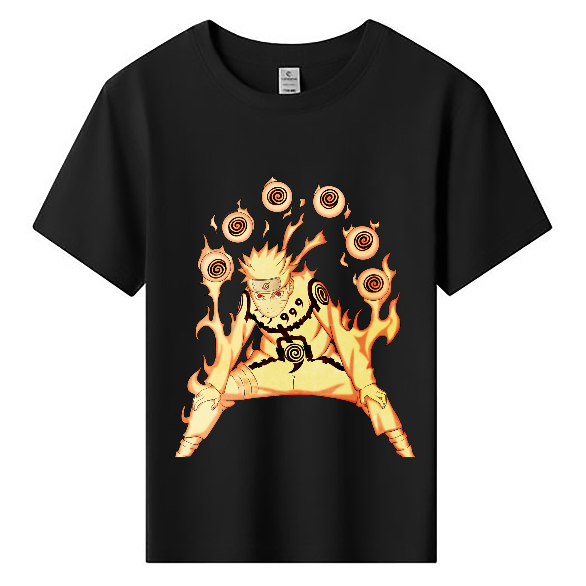 （画像用） NARUTO -ナルト- うずまき ナルト Uzumaki Naruto 綿100％キッズTシャツ（フロントプリント）