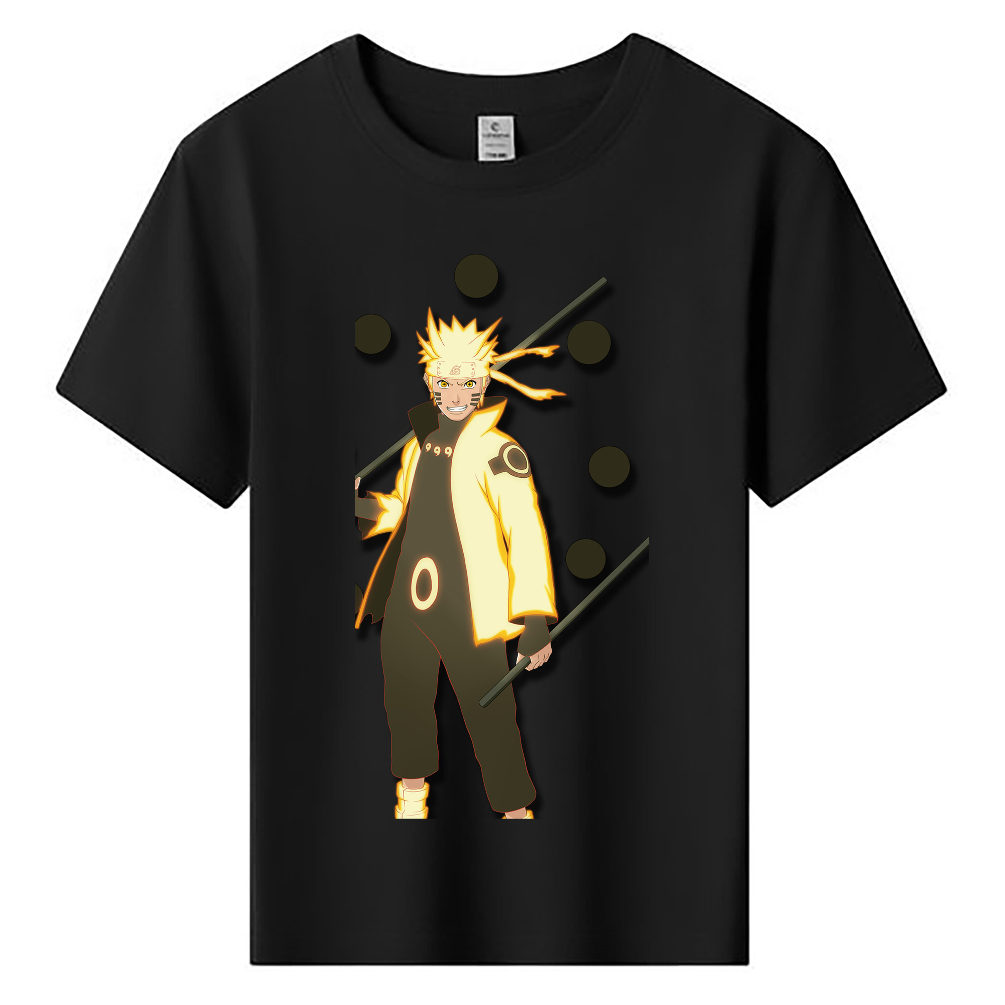 （画像用） NARUTO -ナルト- うずまき ナルト Uzumaki Naruto 綿100％キッズTシャツ（フロントプリント）