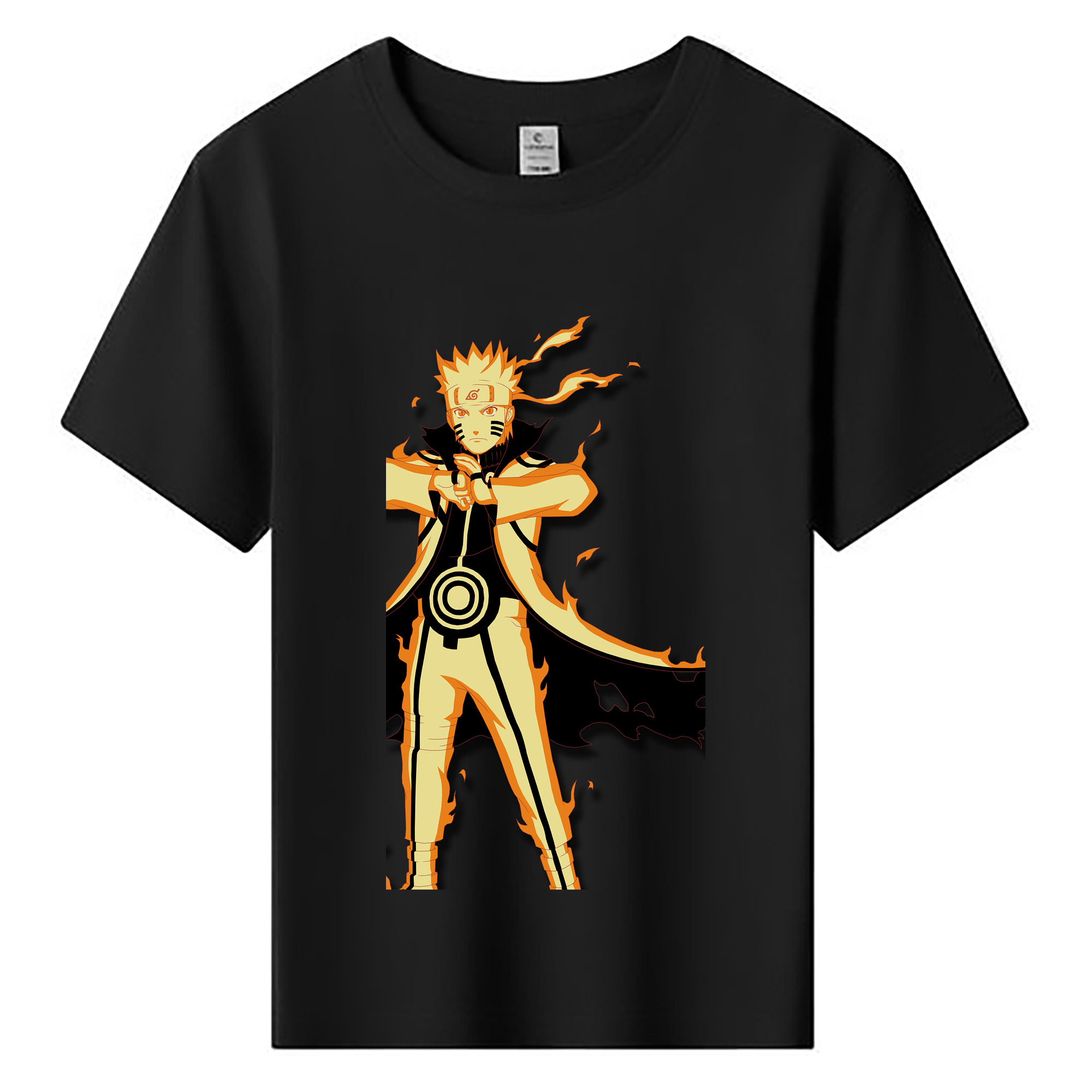 （画像用） NARUTO -ナルト- うずまき ナルト Uzumaki Naruto 綿100％キッズTシャツ（フロントプリント）