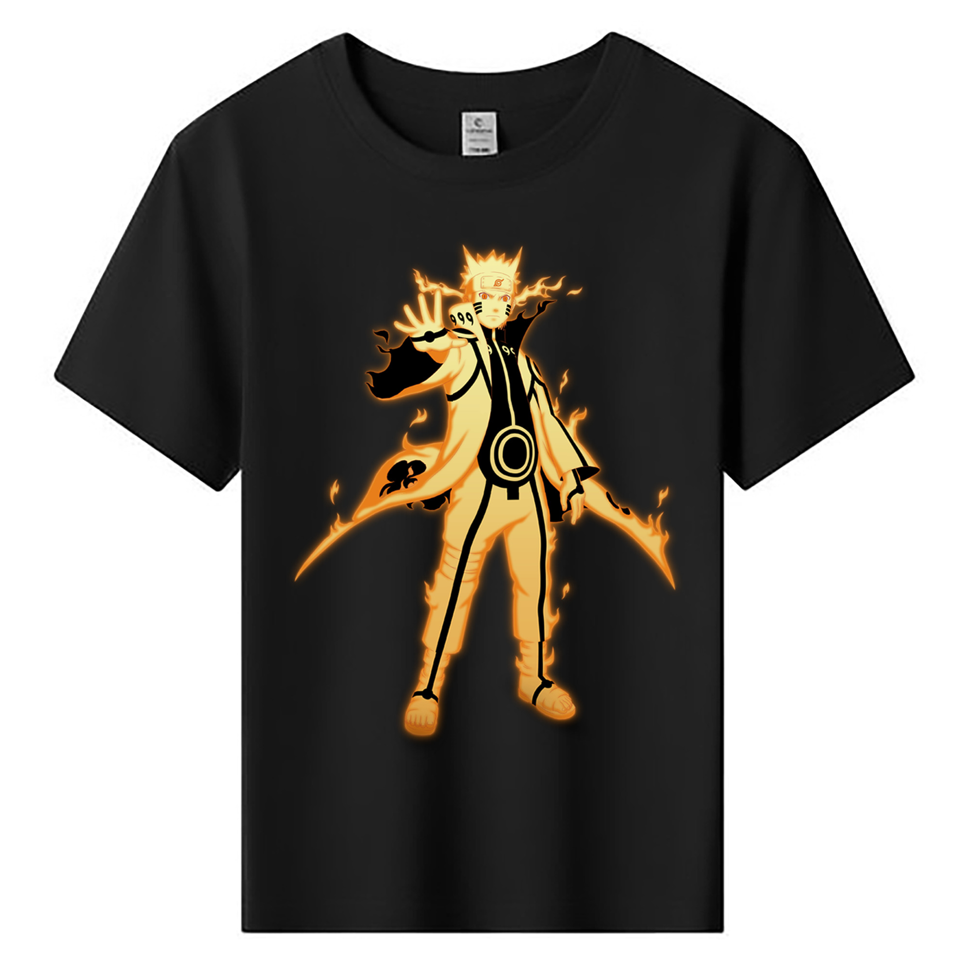 （画像用） NARUTO -ナルト- うずまき ナルト Uzumaki Naruto 綿100％キッズTシャツ（フロントプリント）