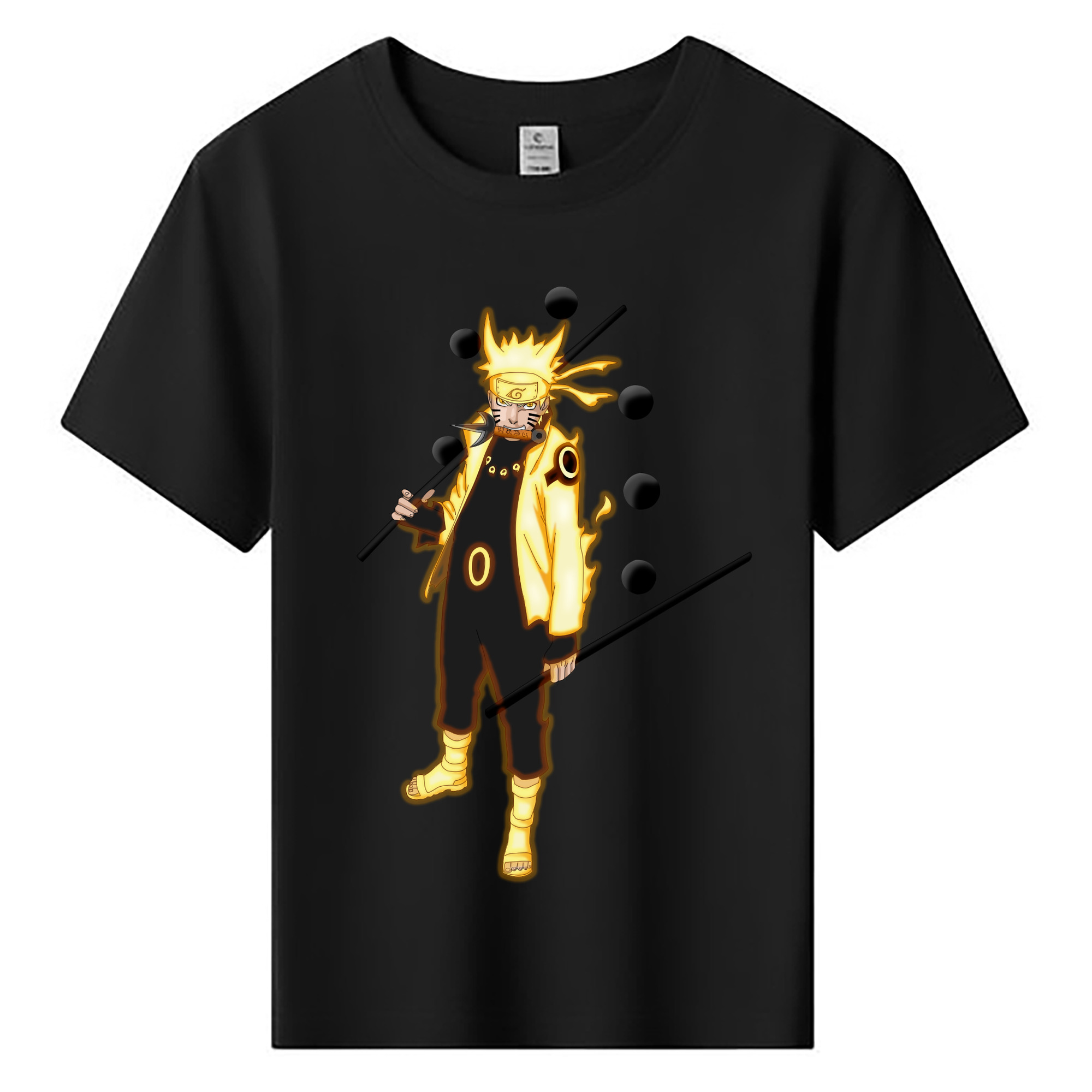 （画像用） NARUTO -ナルト- うずまき ナルト Uzumaki Naruto 綿100％キッズTシャツ（フロントプリント）