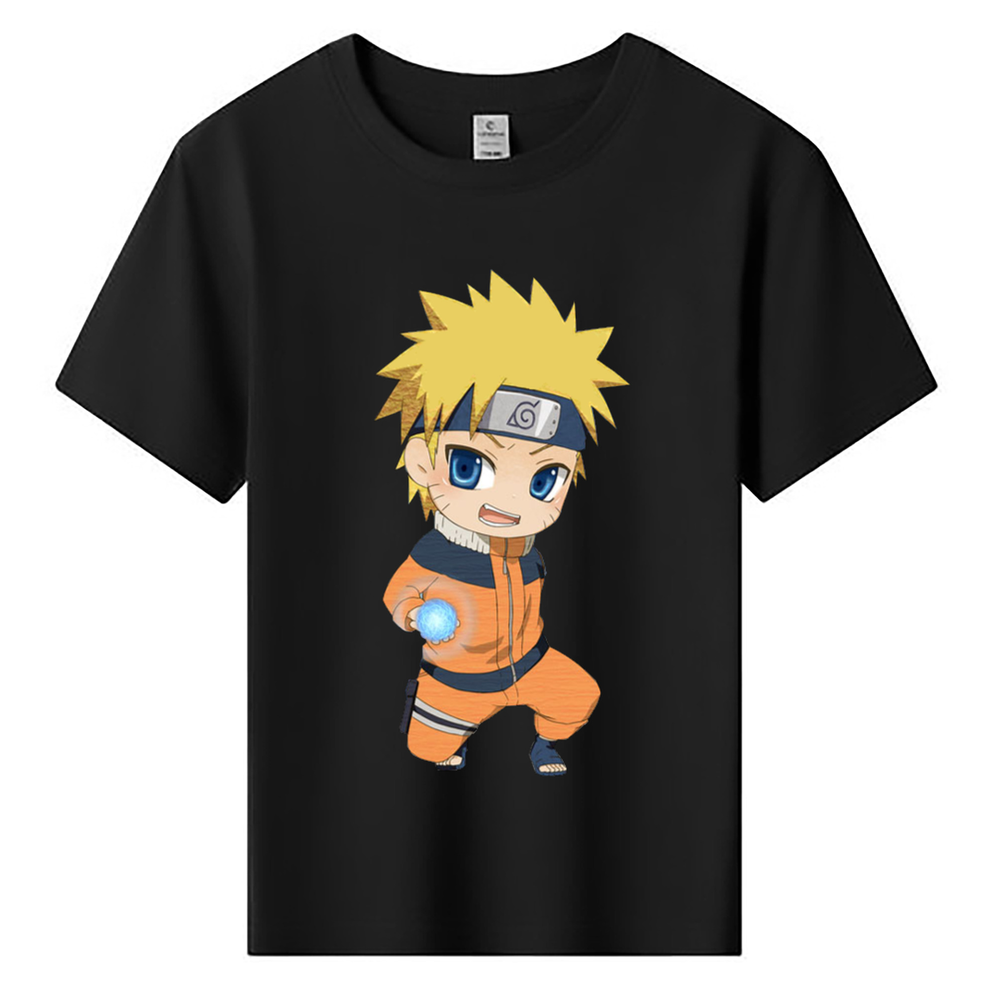 （画像用） NARUTO -ナルト- うずまき ナルト Uzumaki Naruto 綿100％キッズTシャツ（フロントプリント）