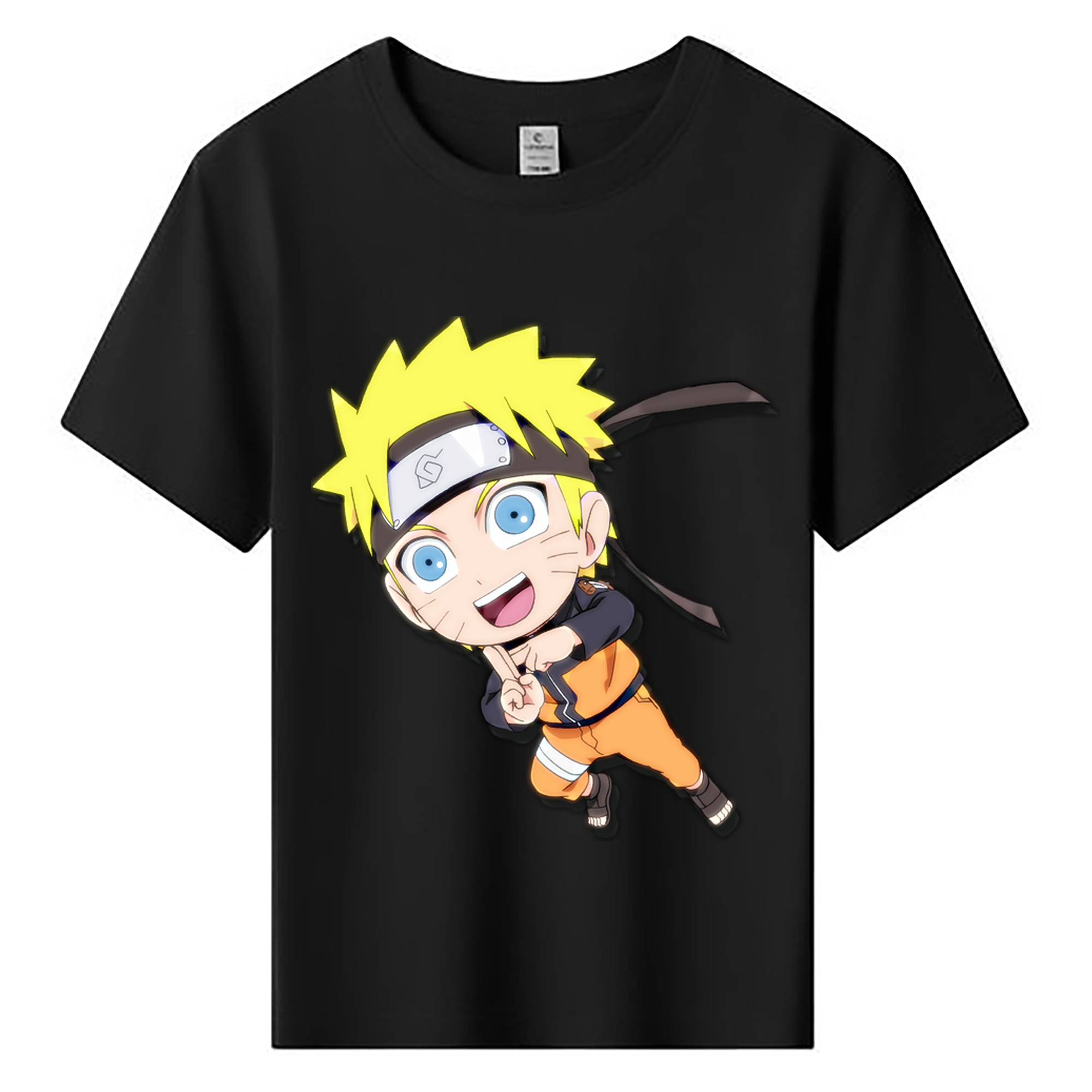 （画像用） NARUTO -ナルト- うずまき ナルト Uzumaki Naruto 綿100％キッズTシャツ（フロントプリント）