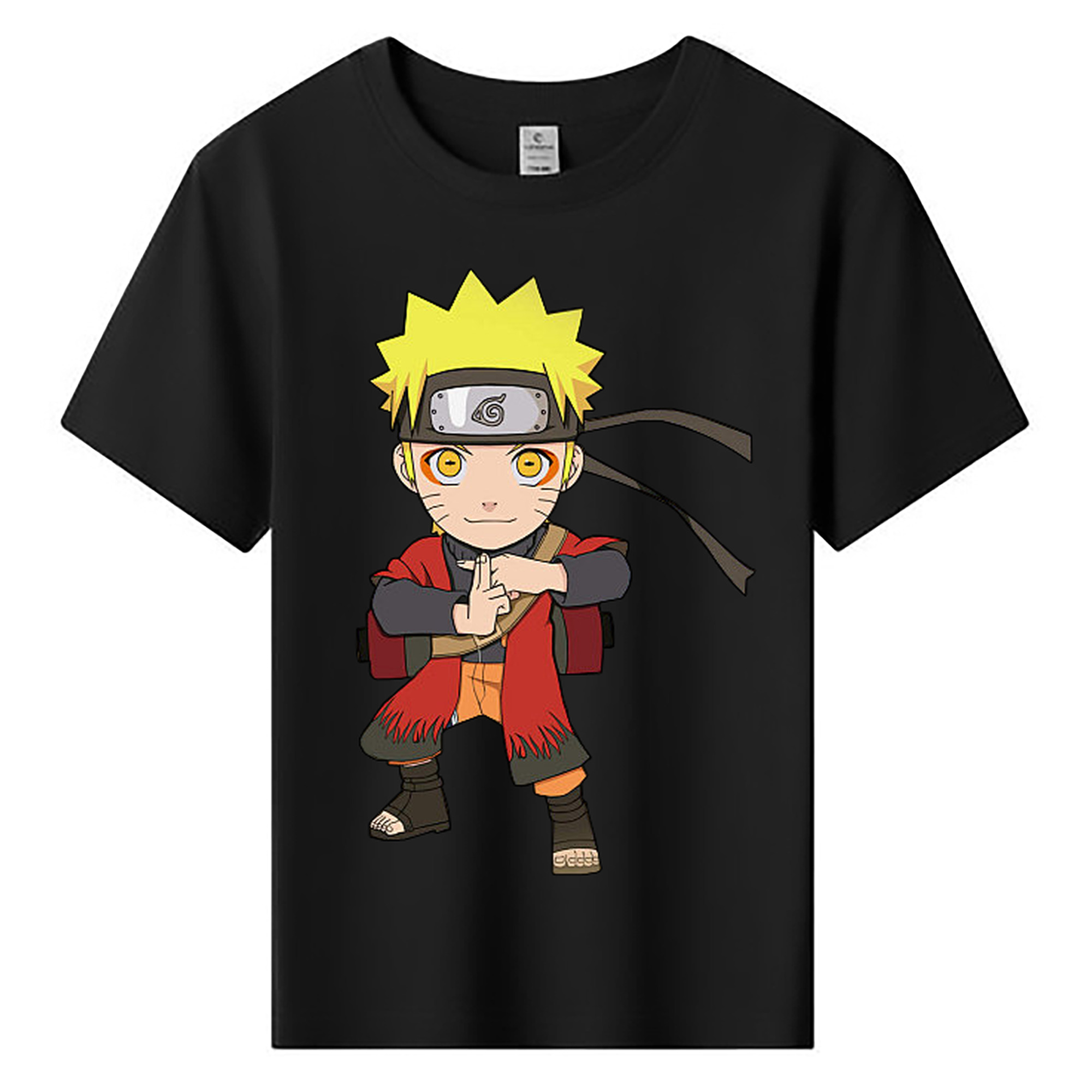 （画像用） NARUTO -ナルト- うずまき ナルト Uzumaki Naruto 綿100％キッズTシャツ（フロントプリント）