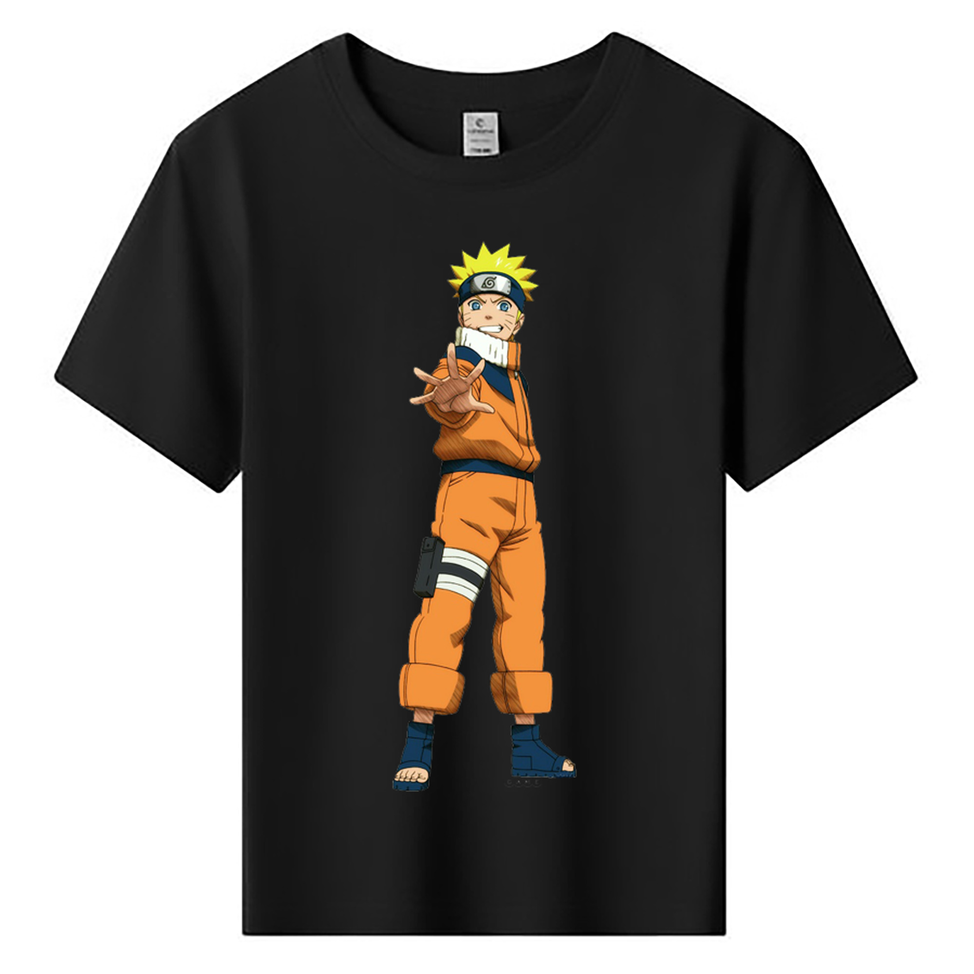 （画像用） NARUTO -ナルト- うずまき ナルト Uzumaki Naruto 綿100％キッズTシャツ（フロントプリント）