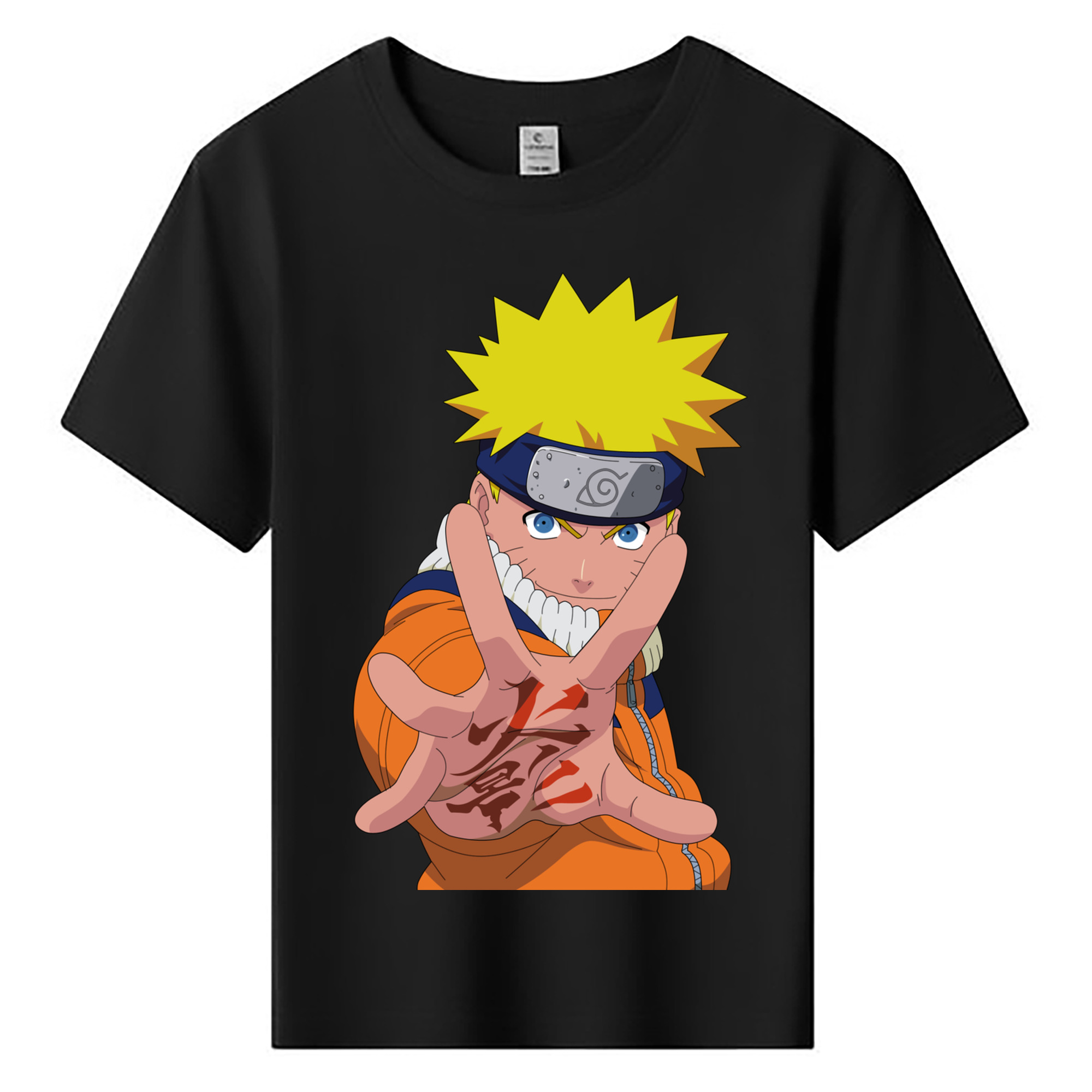 （画像用） NARUTO -ナルト- うずまき ナルト Uzumaki Naruto 綿100％キッズTシャツ（フロントプリント）