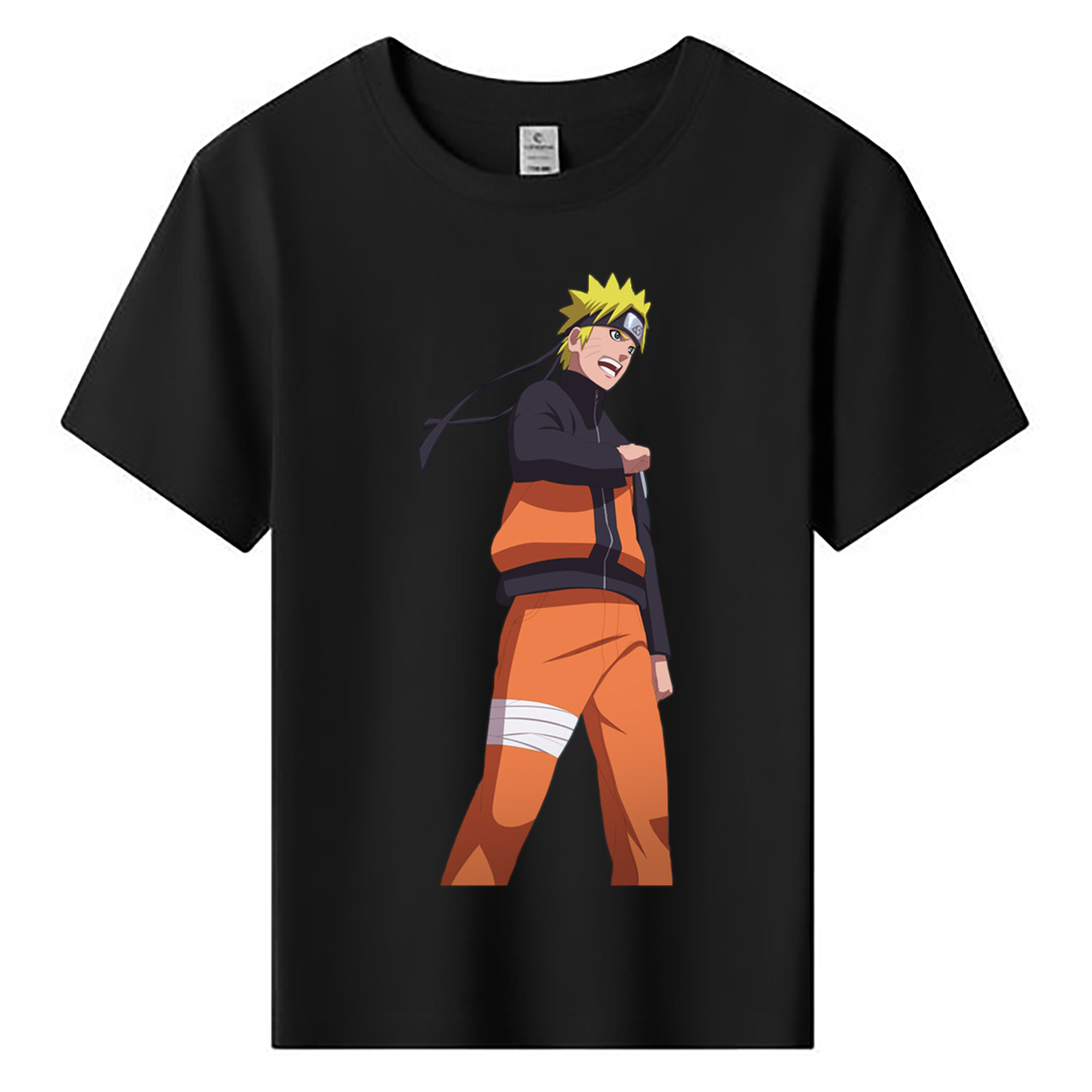（画像用） NARUTO -ナルト- うずまき ナルト Uzumaki Naruto 綿100％キッズTシャツ（フロントプリント）