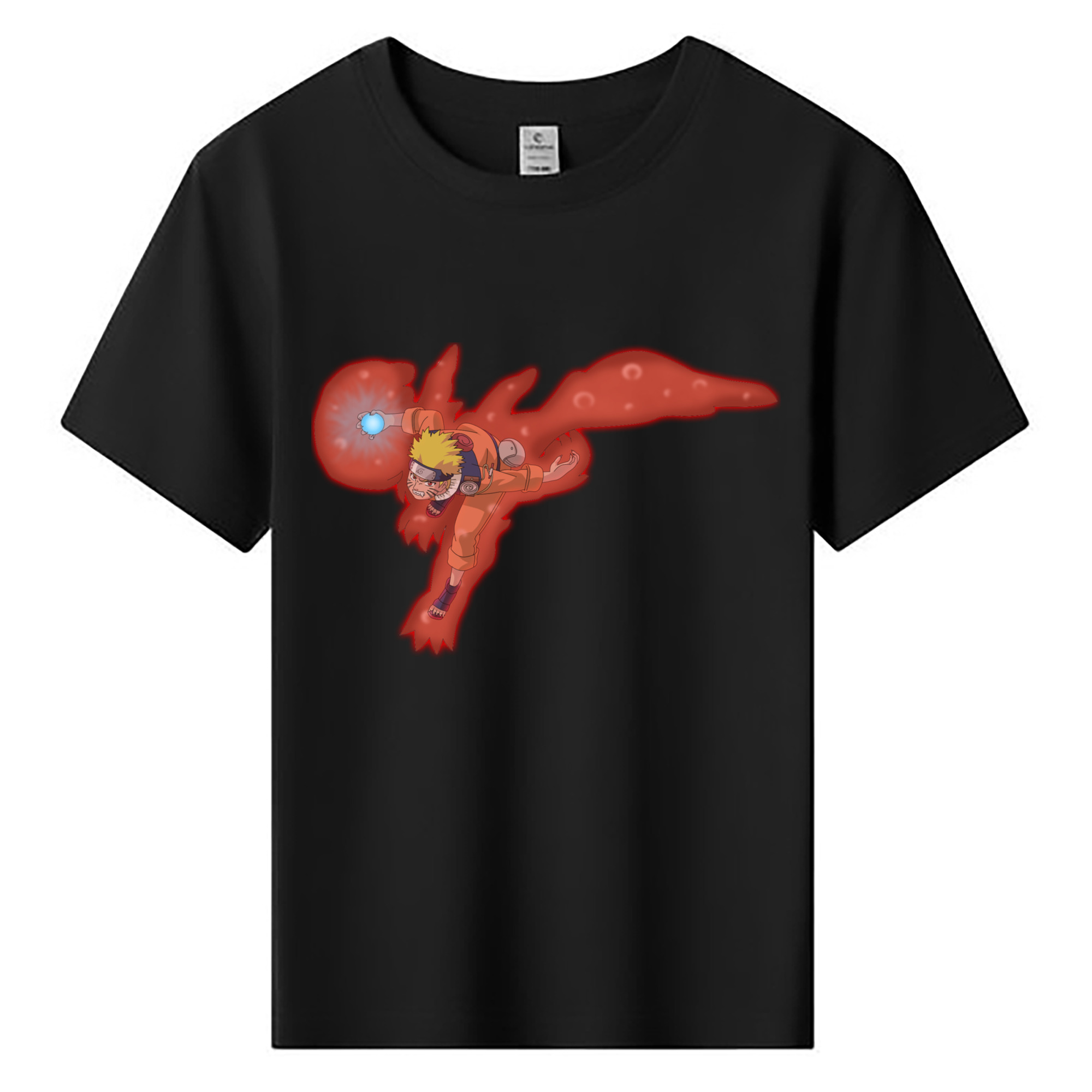 （画像用） NARUTO -ナルト- うずまき ナルト Uzumaki Naruto 綿100％キッズTシャツ（フロントプリント）
