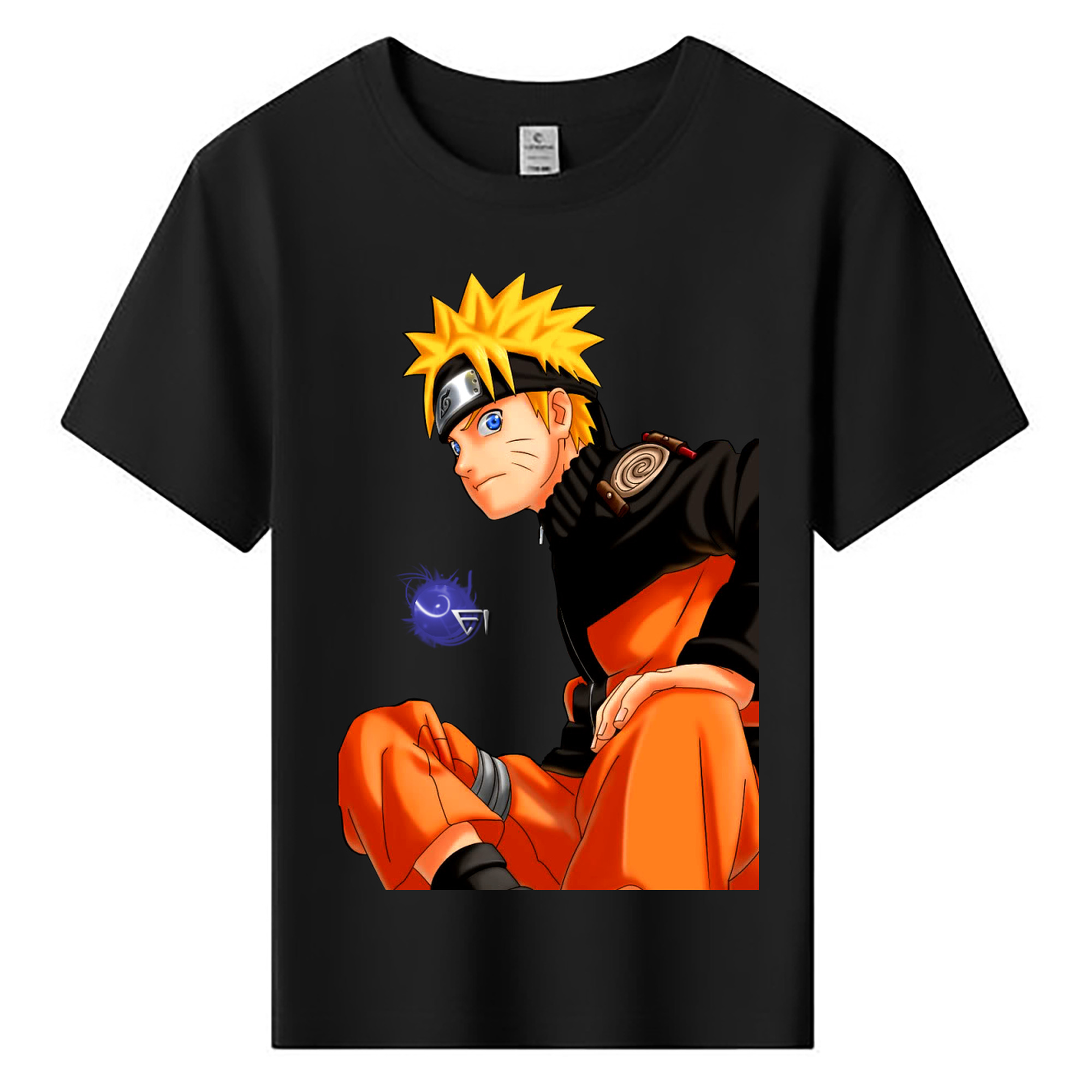 （画像用） NARUTO -ナルト- うずまき ナルト Uzumaki Naruto 綿100％キッズTシャツ（フロントプリント）