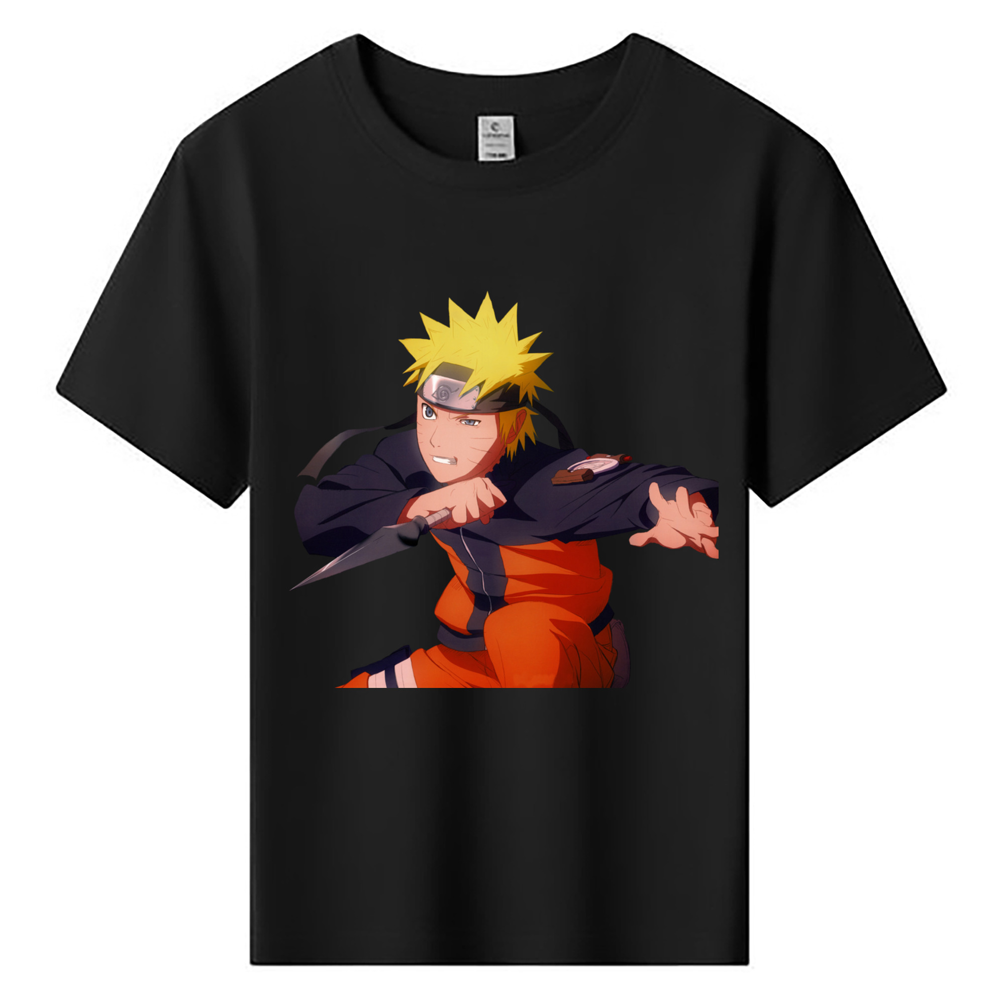 （画像用） NARUTO -ナルト- うずまき ナルト Uzumaki Naruto 綿100％キッズTシャツ（フロントプリント）