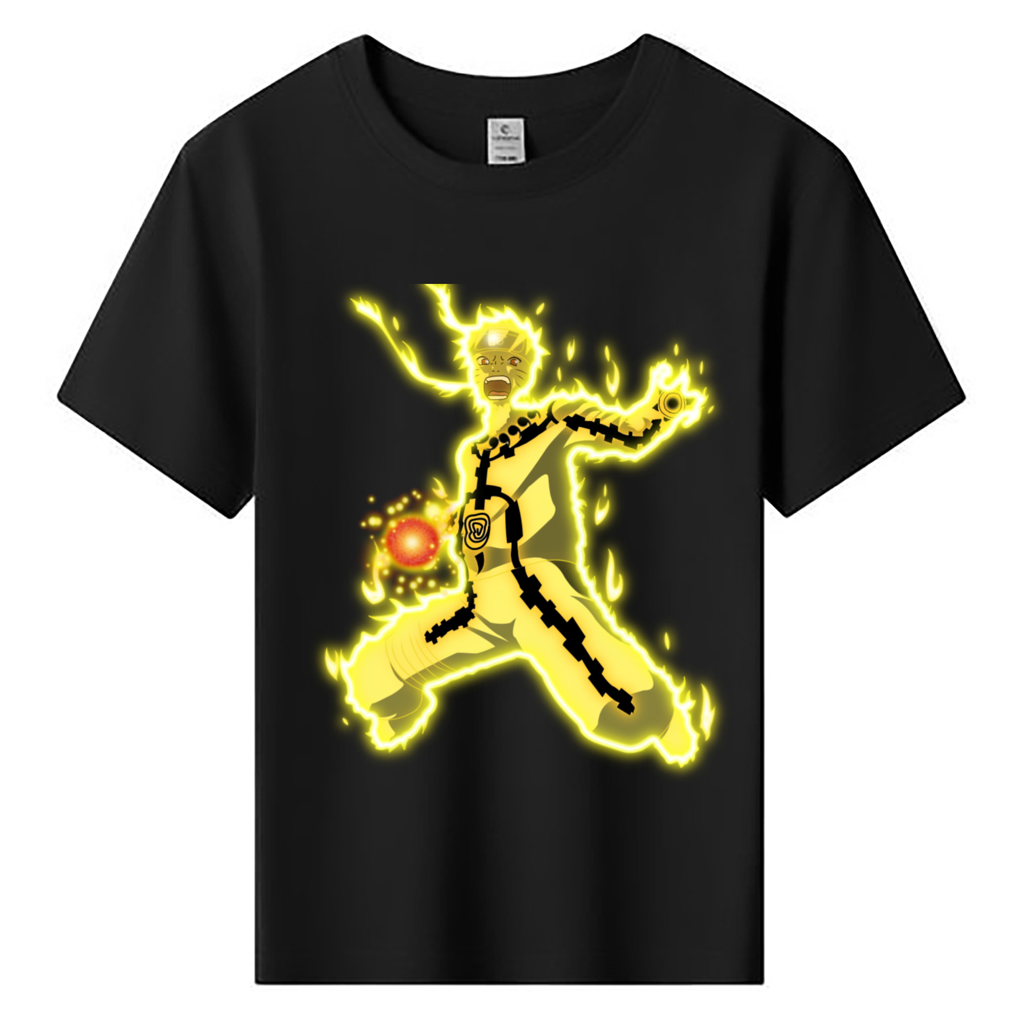 （画像用） NARUTO -ナルト- うずまき ナルト Uzumaki Naruto 綿100％キッズTシャツ（フロントプリント）