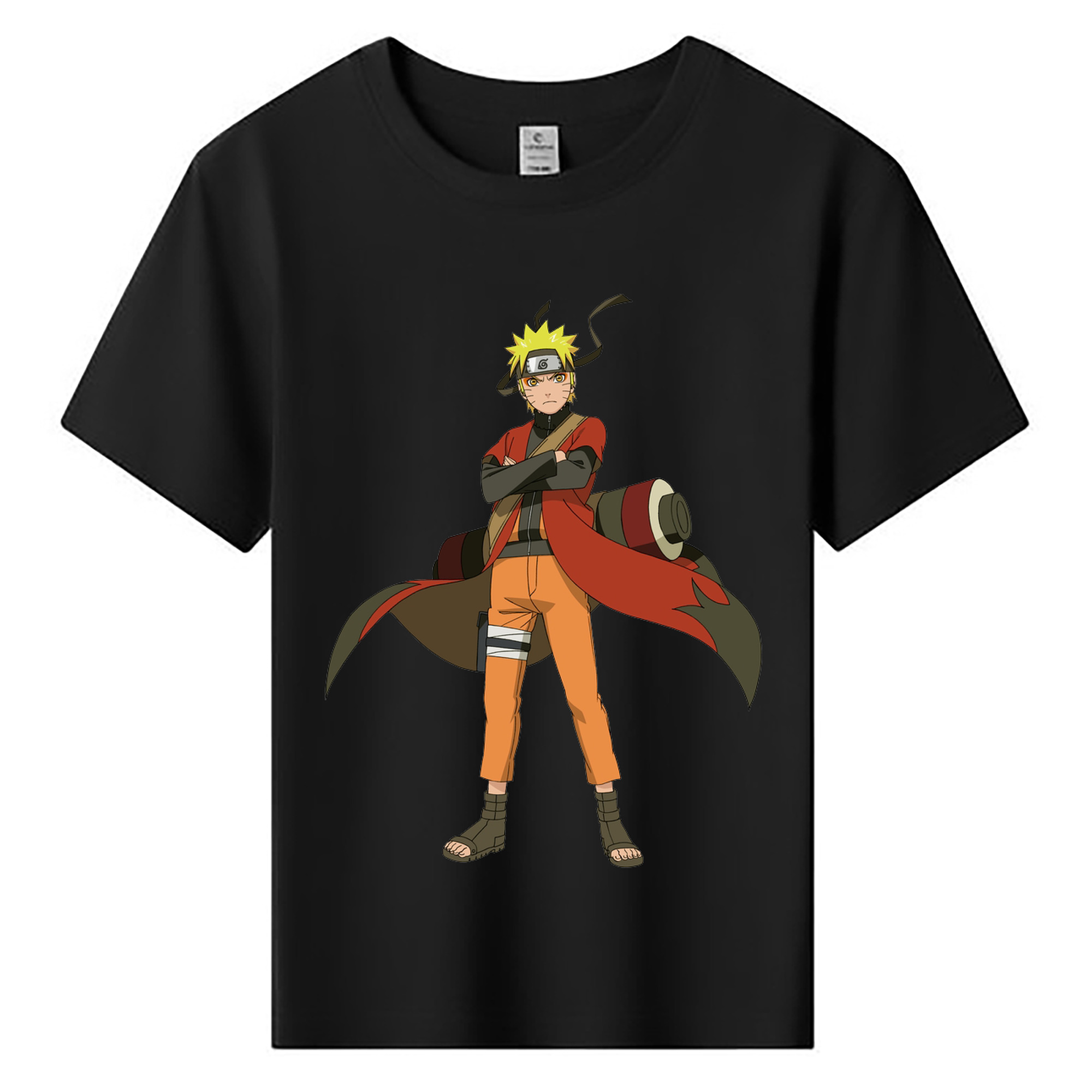 （画像用） NARUTO -ナルト- うずまき ナルト Uzumaki Naruto 綿100％キッズTシャツ（フロントプリント）