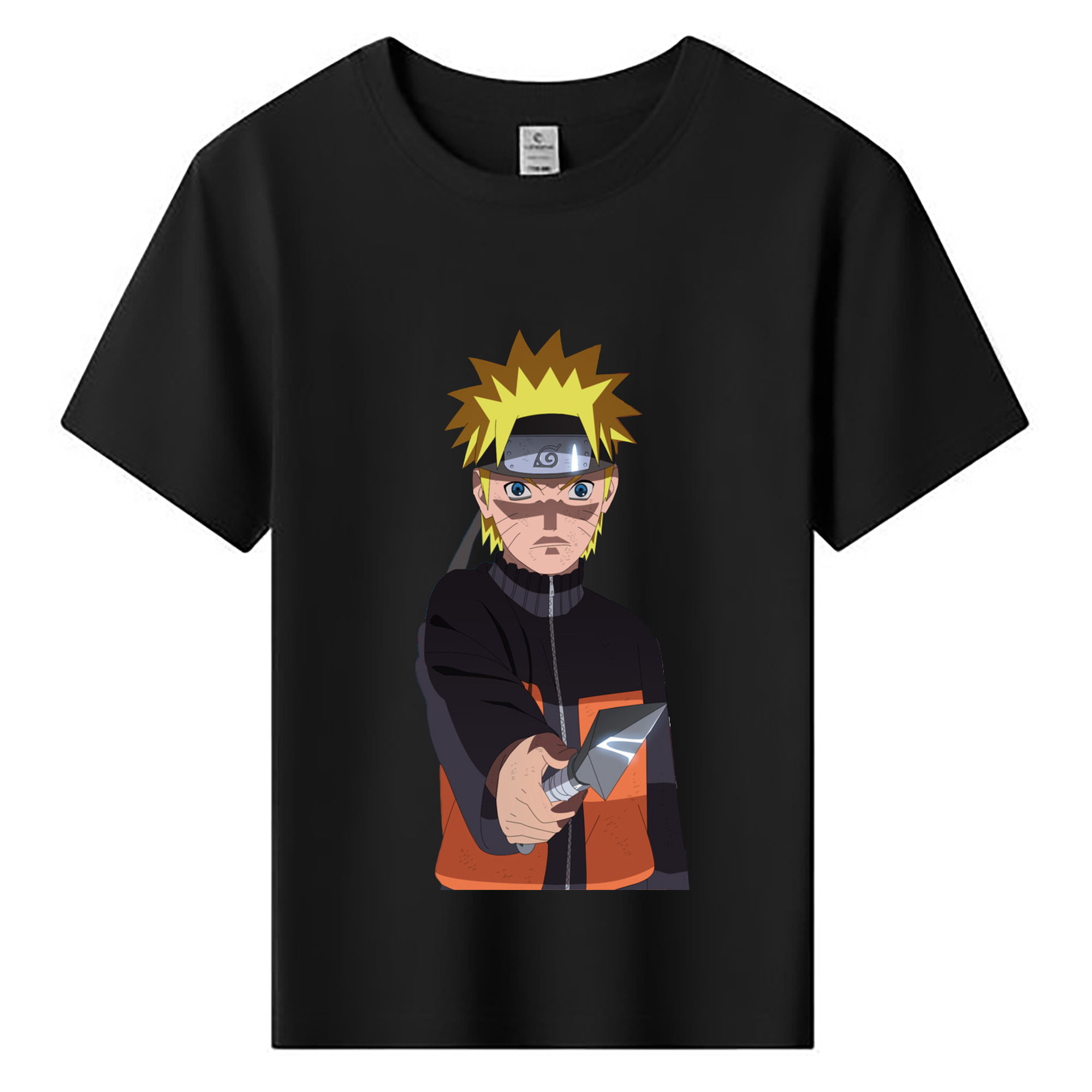 （画像用） NARUTO -ナルト- うずまき ナルト Uzumaki Naruto 綿100％キッズTシャツ（フロントプリント）