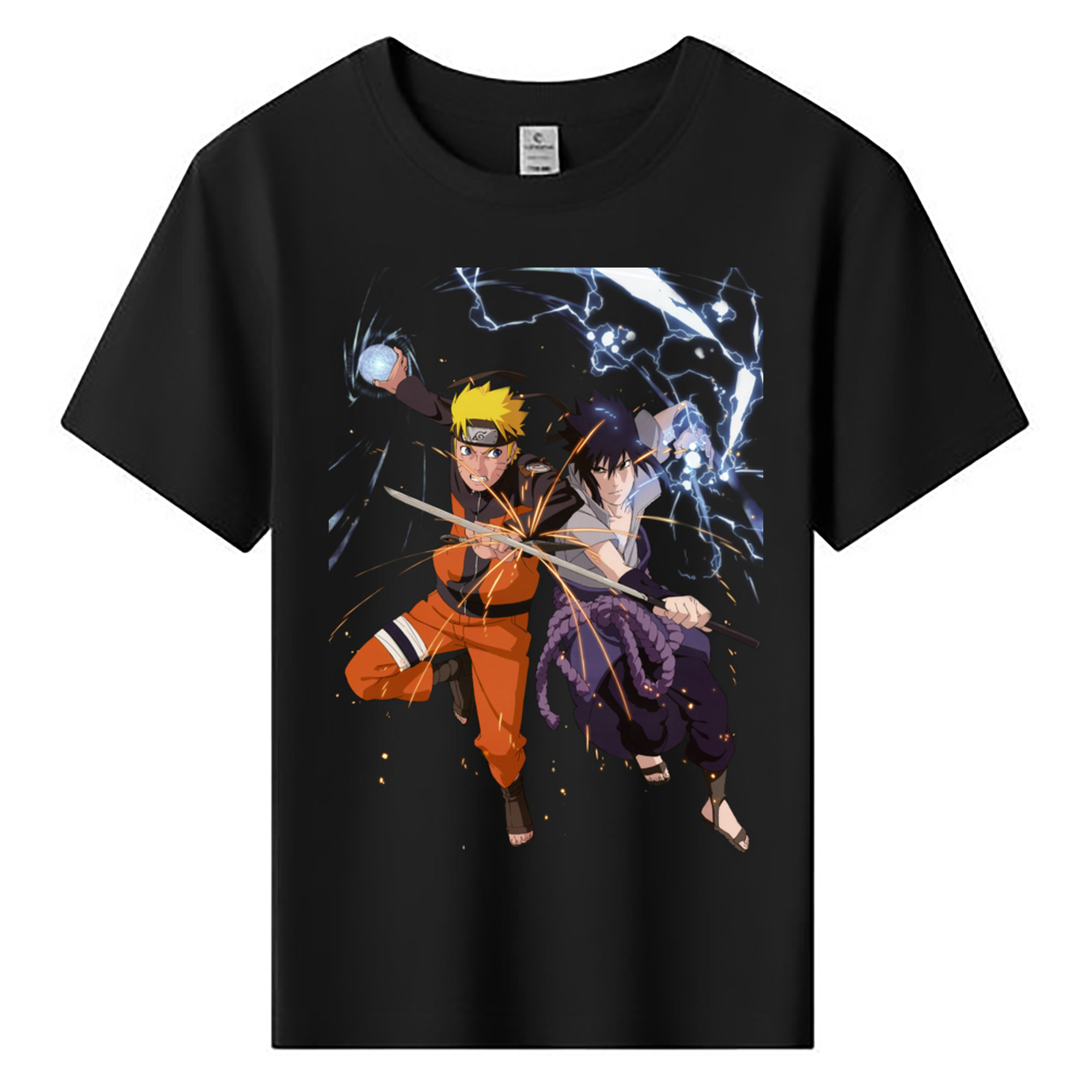 （画像用） NARUTO -ナルト- うずまき ナルト Uzumaki Naruto 綿100％キッズTシャツ（フロントプリント）