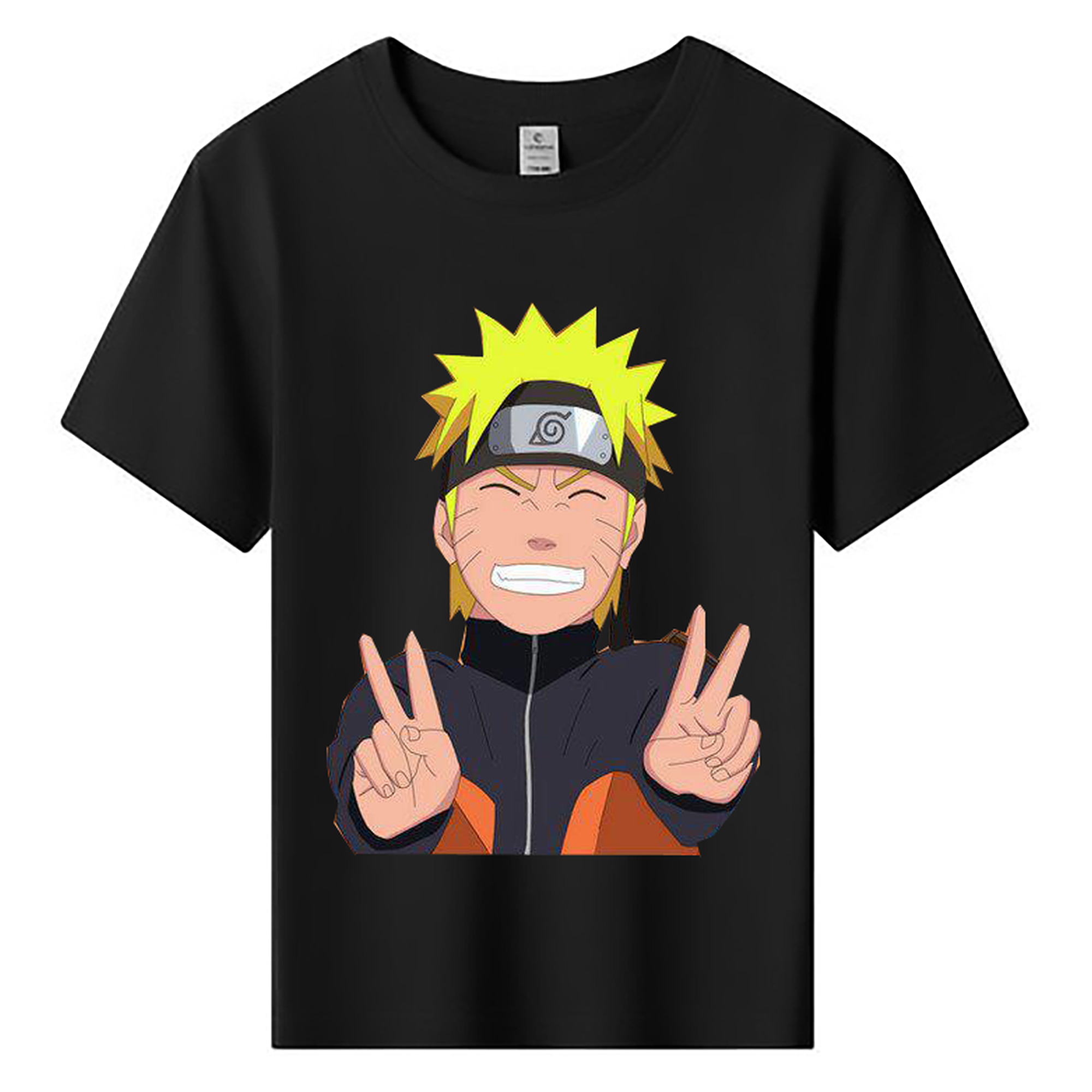 （画像用） NARUTO -ナルト- うずまき ナルト Uzumaki Naruto 綿100％キッズTシャツ（フロントプリント）