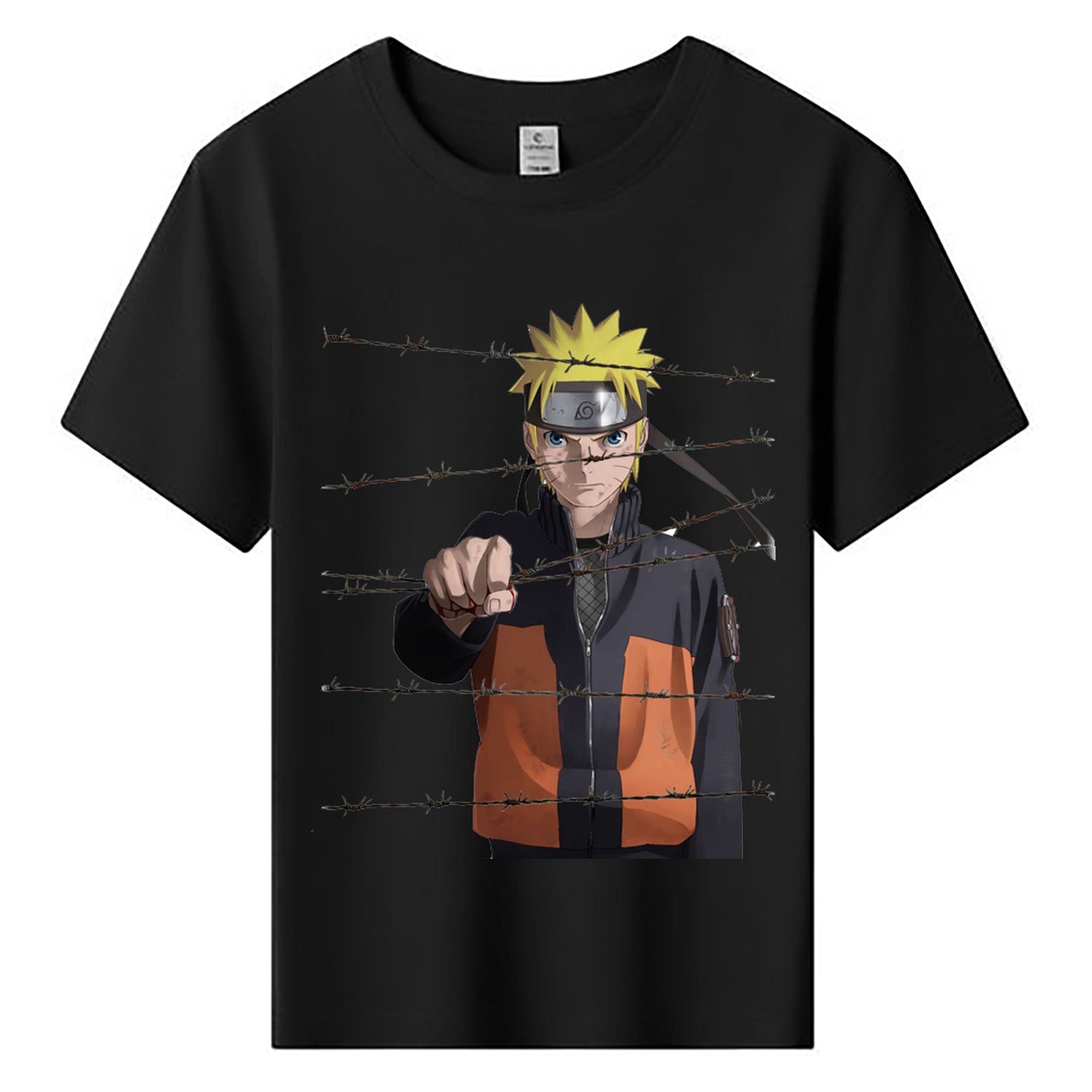 （画像用） NARUTO -ナルト- うずまき ナルト Uzumaki Naruto 綿100％キッズTシャツ（フロントプリント）