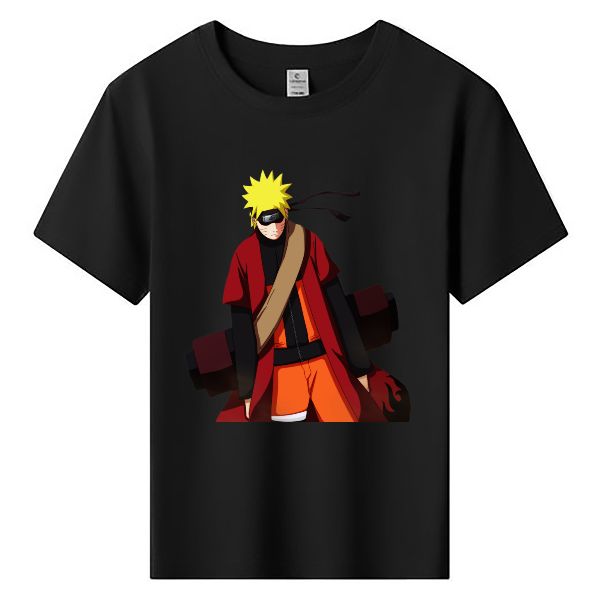 （画像用） NARUTO -ナルト- うずまき ナルト Uzumaki Naruto 綿100％キッズTシャツ（フロントプリント）