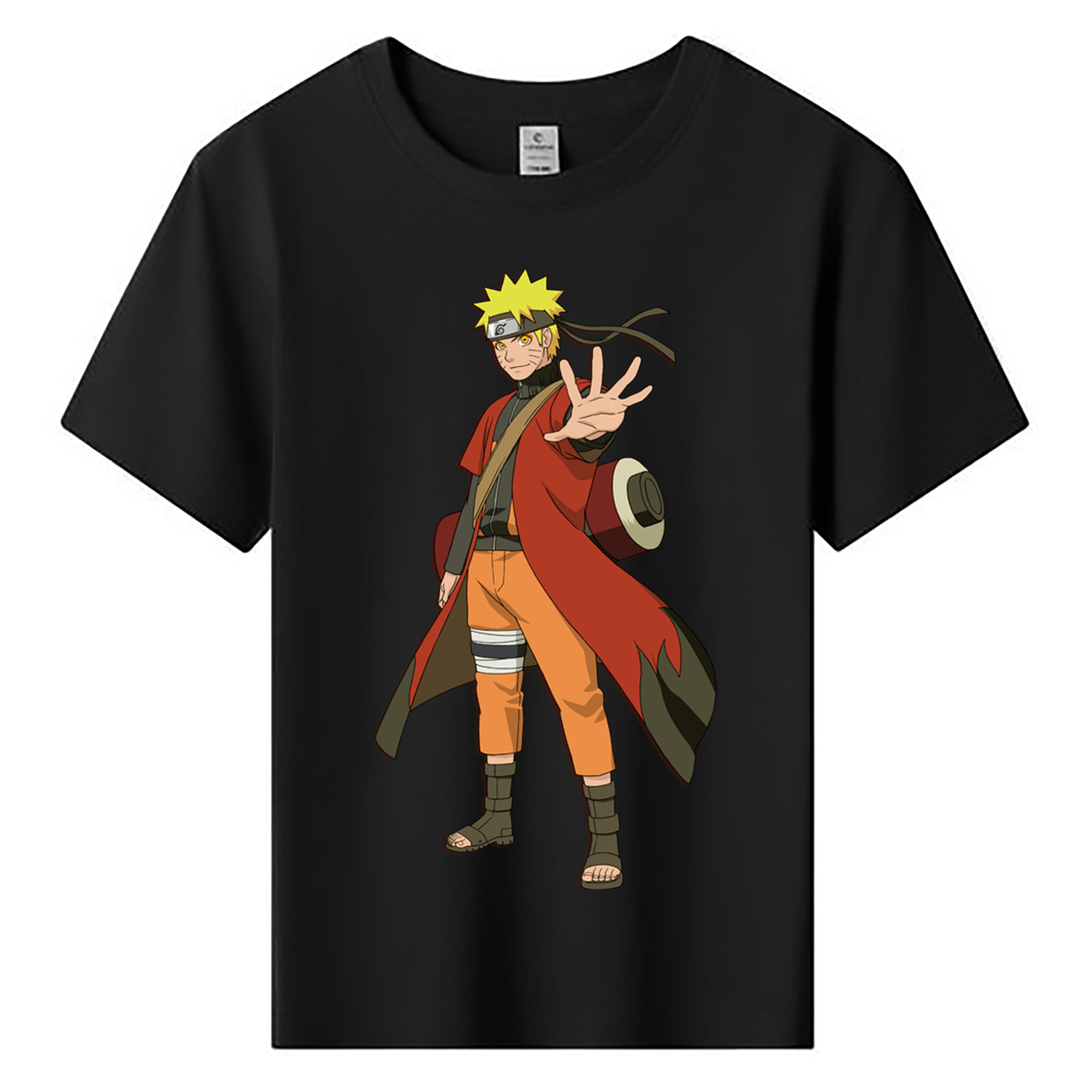 （画像用） NARUTO -ナルト- うずまき ナルト Uzumaki Naruto 綿100％キッズTシャツ（フロントプリント）