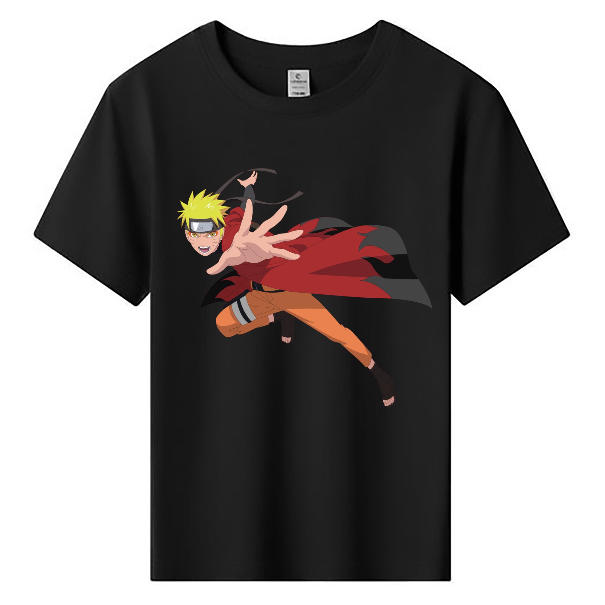 （画像用） NARUTO -ナルト- うずまき ナルト Uzumaki Naruto 綿100％キッズTシャツ（フロントプリント）