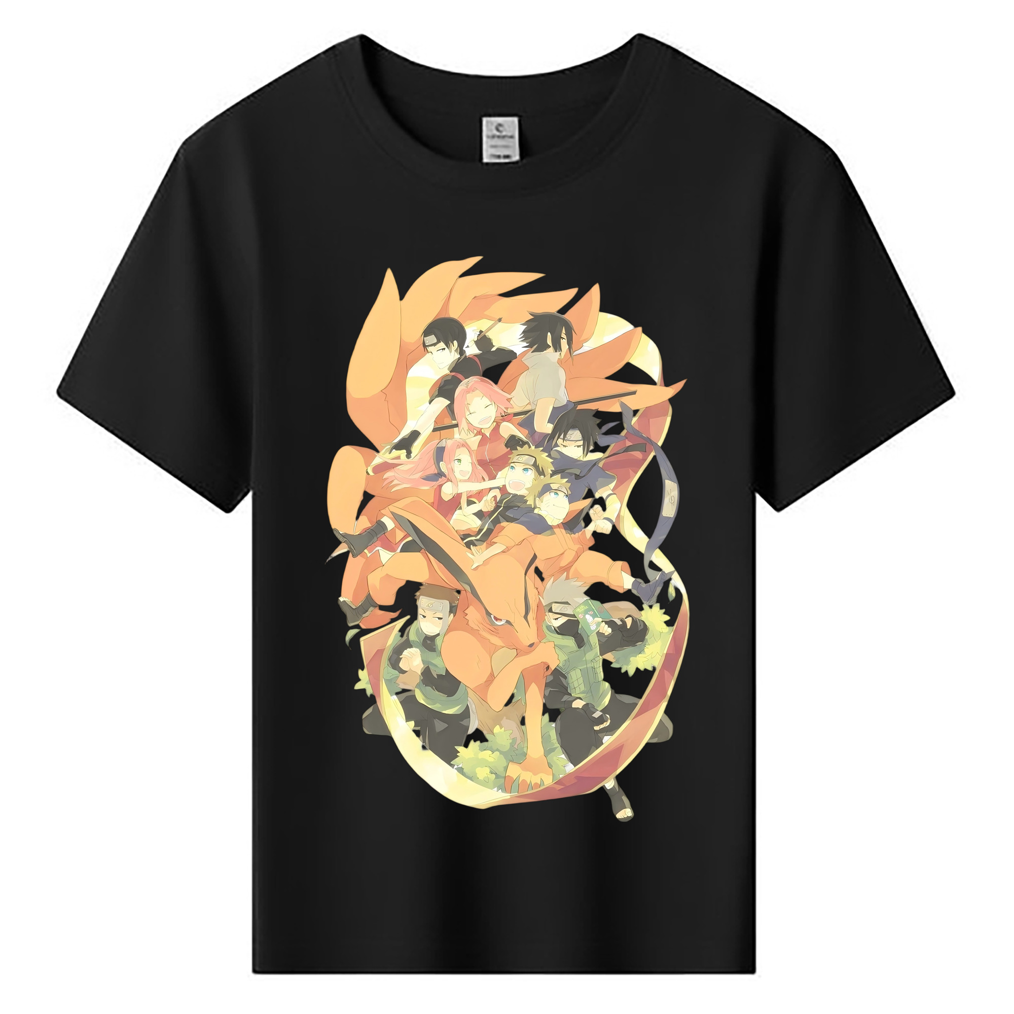 （画像用） NARUTO -ナルト- うずまき ナルト Uzumaki Naruto 綿100％キッズTシャツ（フロントプリント）