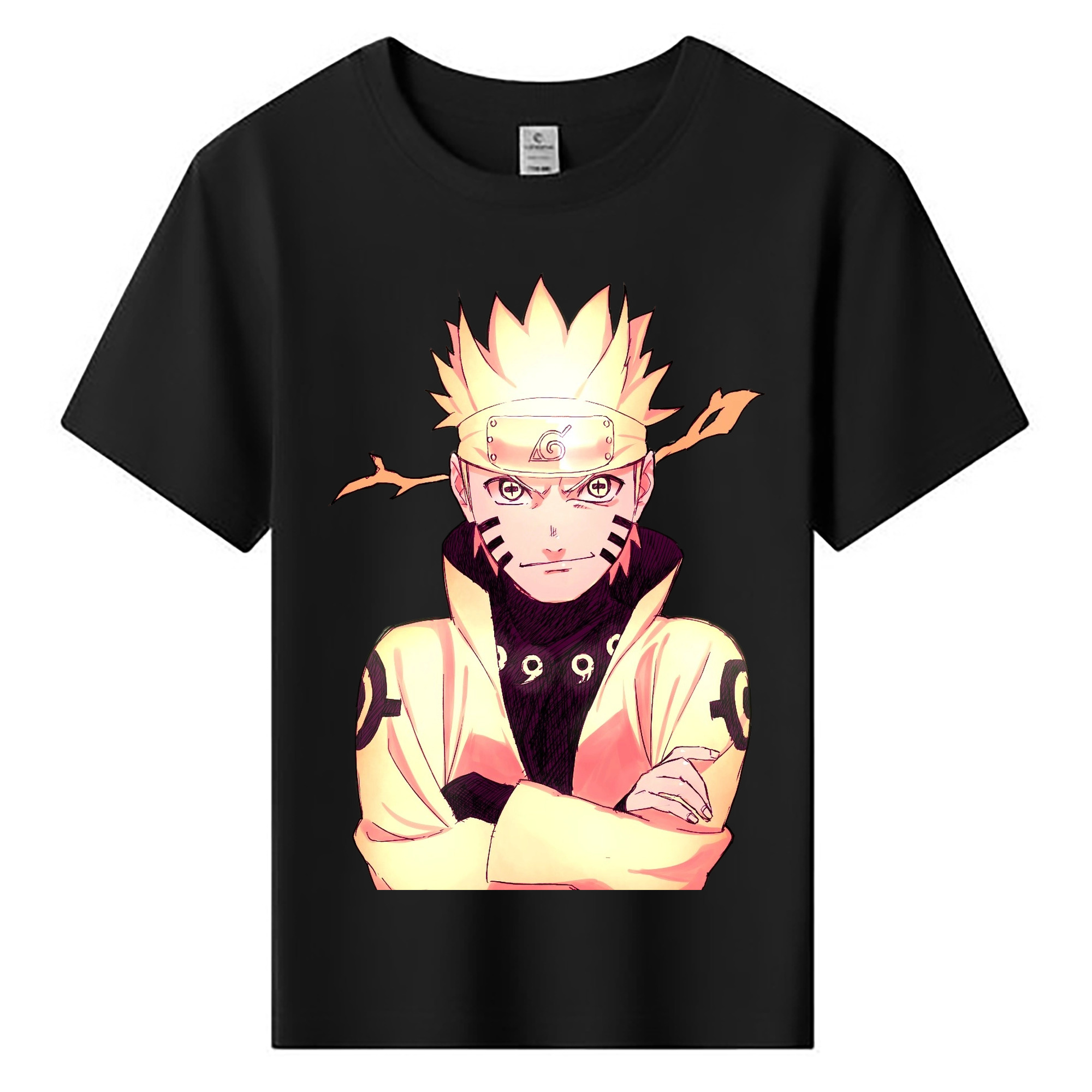 （画像用） NARUTO -ナルト- うずまき ナルト Uzumaki Naruto 綿100％キッズTシャツ（フロントプリント）