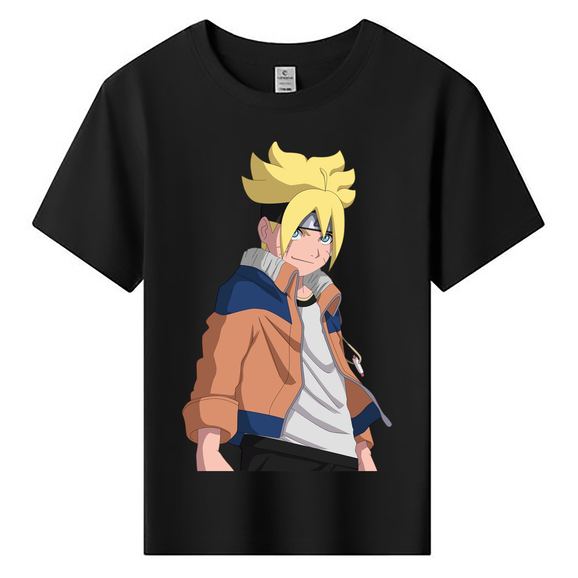 （画像用） NARUTO -ナルト- うずまき ナルト Uzumaki Naruto 綿100％キッズTシャツ（フロントプリント）