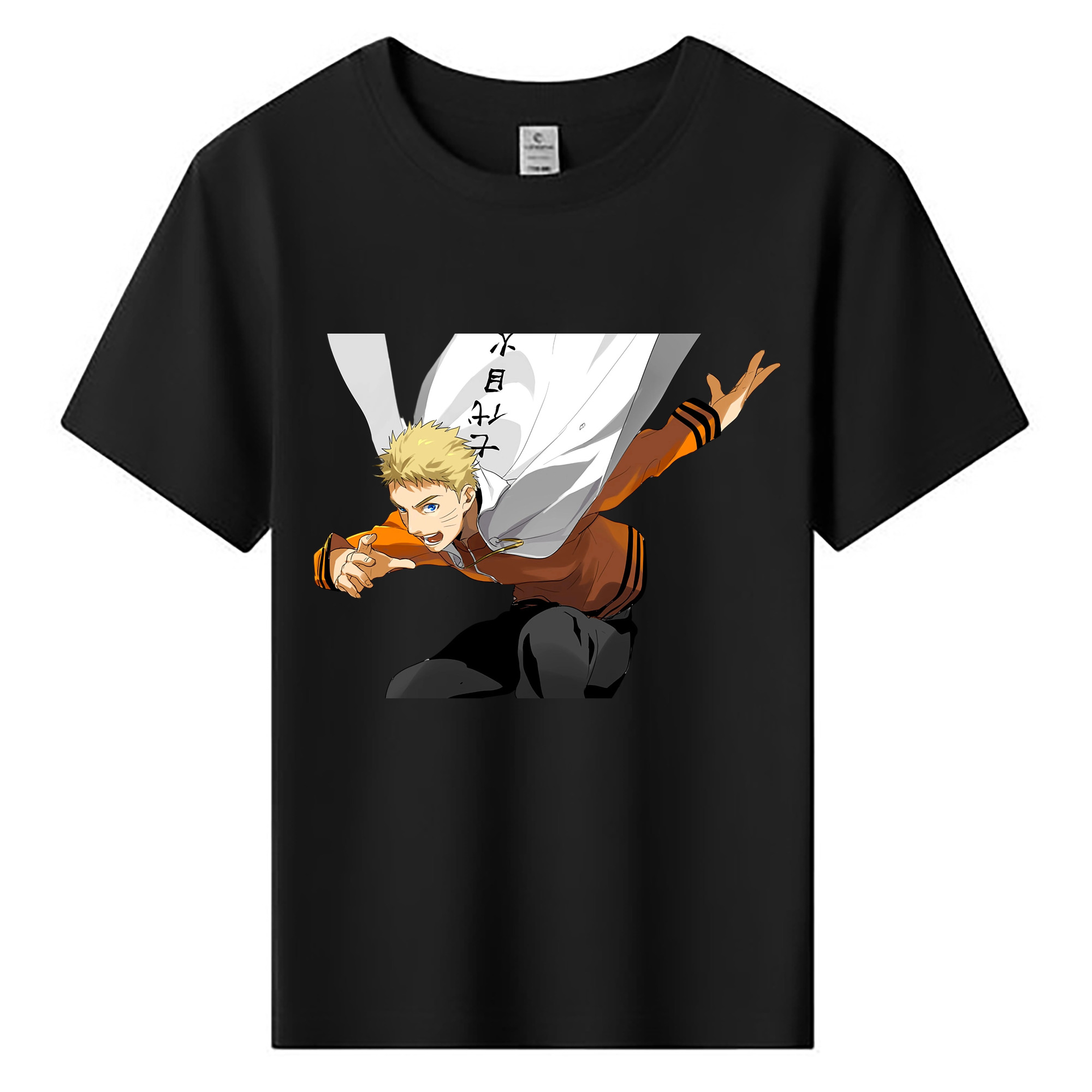 （画像用） NARUTO -ナルト- うずまき ナルト Uzumaki Naruto 綿100％キッズTシャツ（フロントプリント）