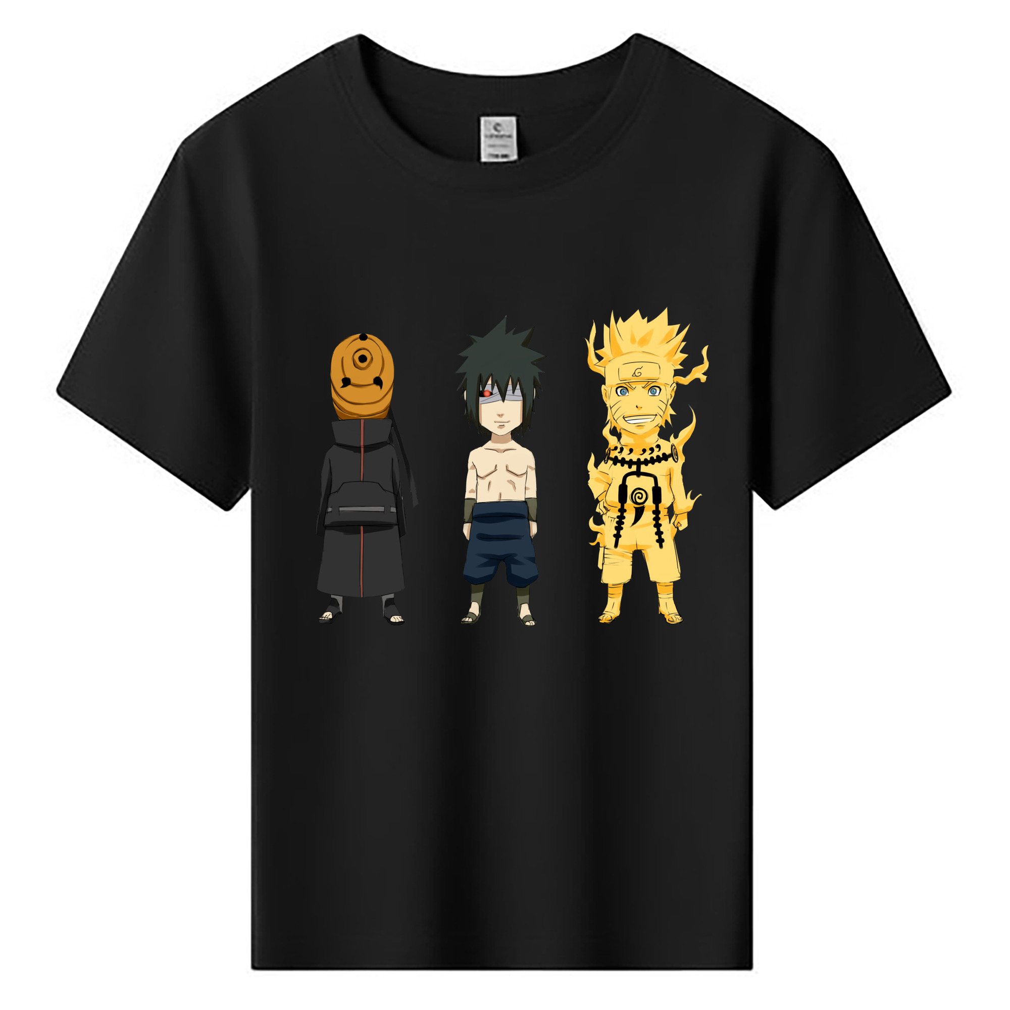 （画像用） NARUTO -ナルト- うちは サスケ Uchiha Sasuke 綿100％キッズTシャツ（フロントプリント）